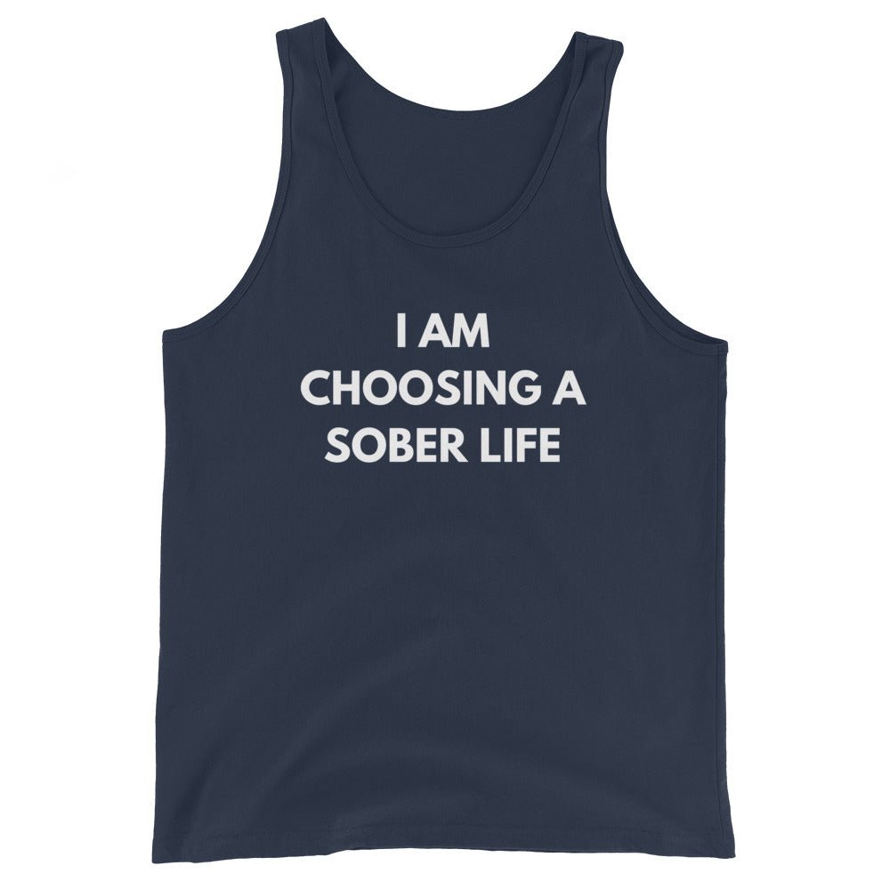 I Am Choosing A Sober Life Tank - Soberlands