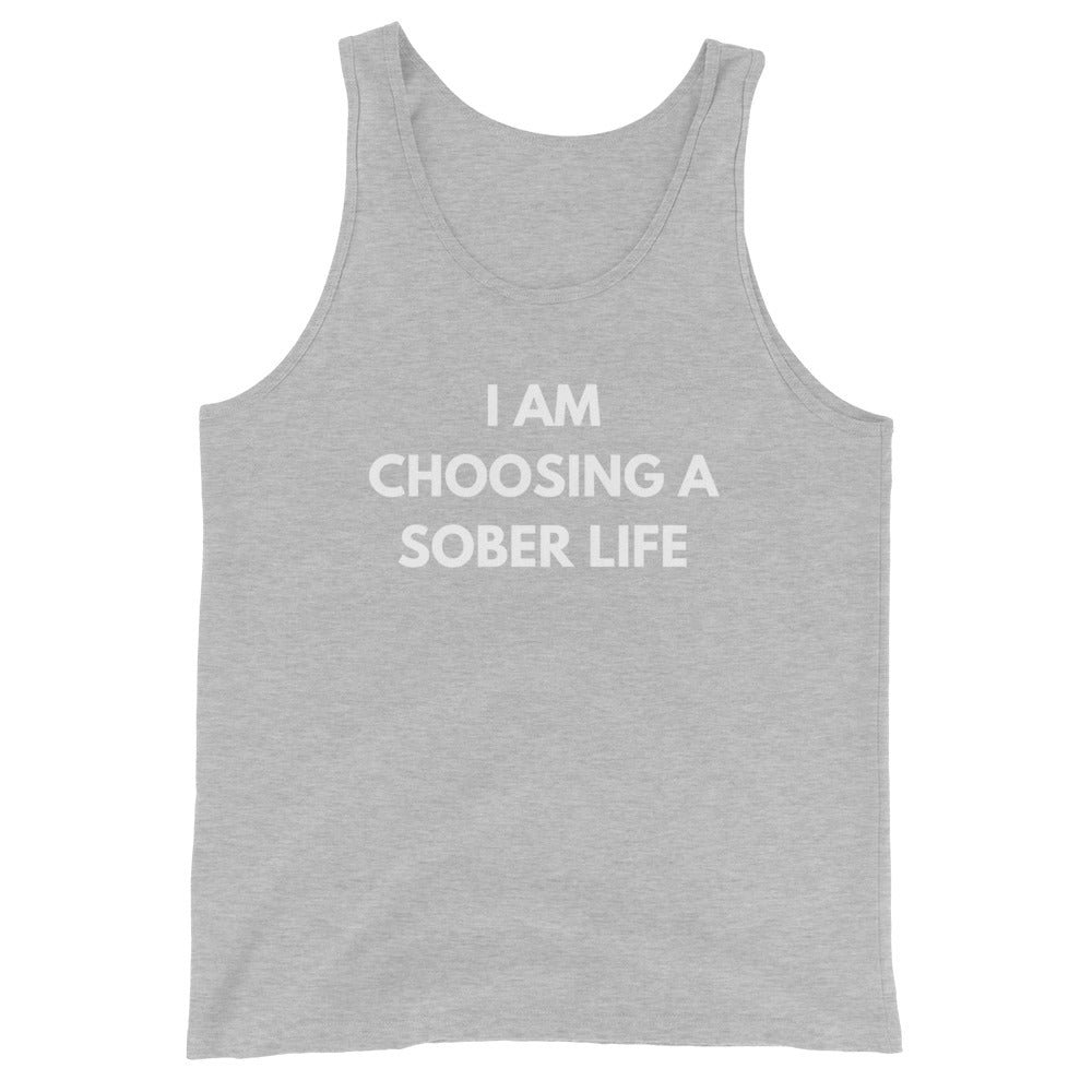 I Am Choosing A Sober Life Tank - Soberlands