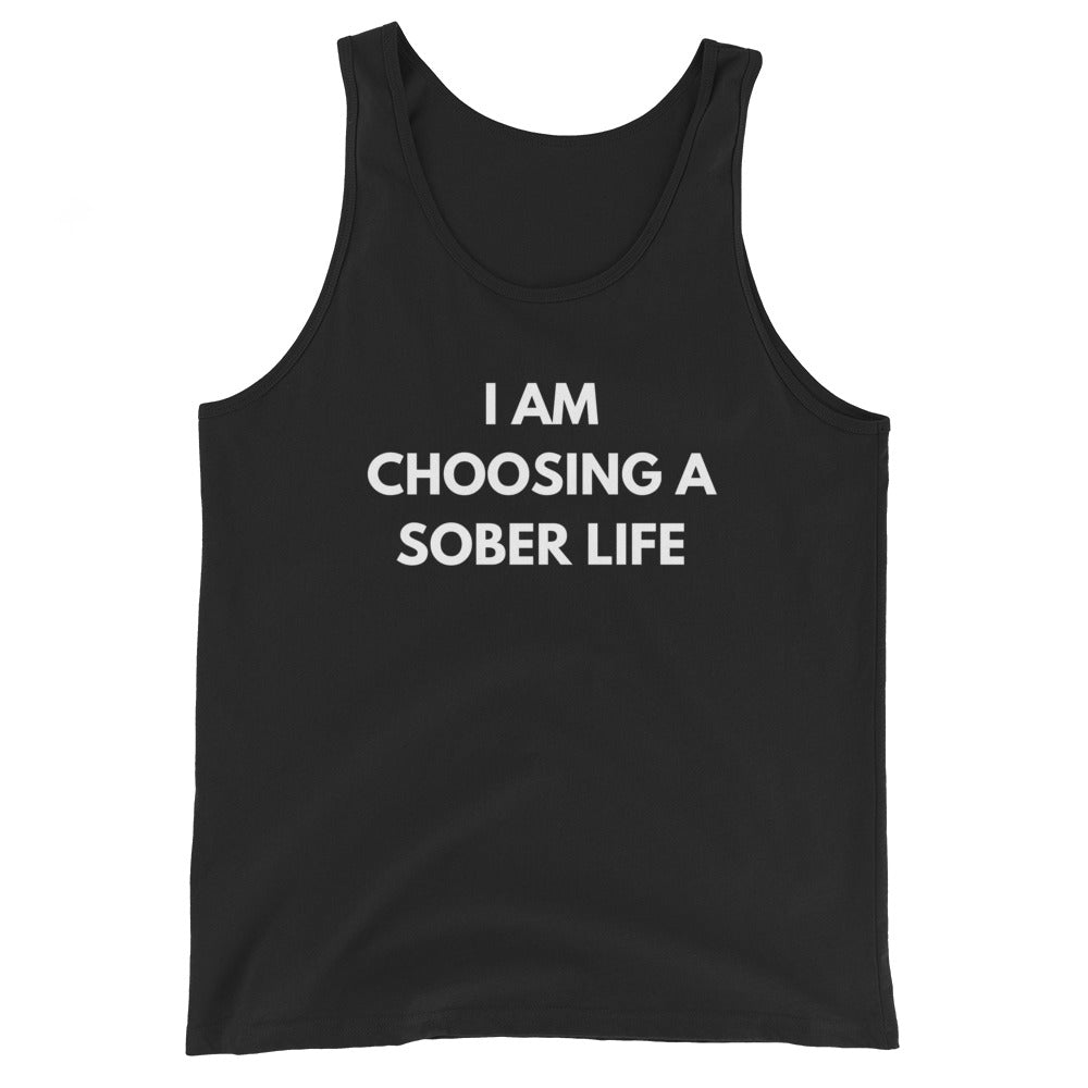 I Am Choosing A Sober Life Tank - Soberlands