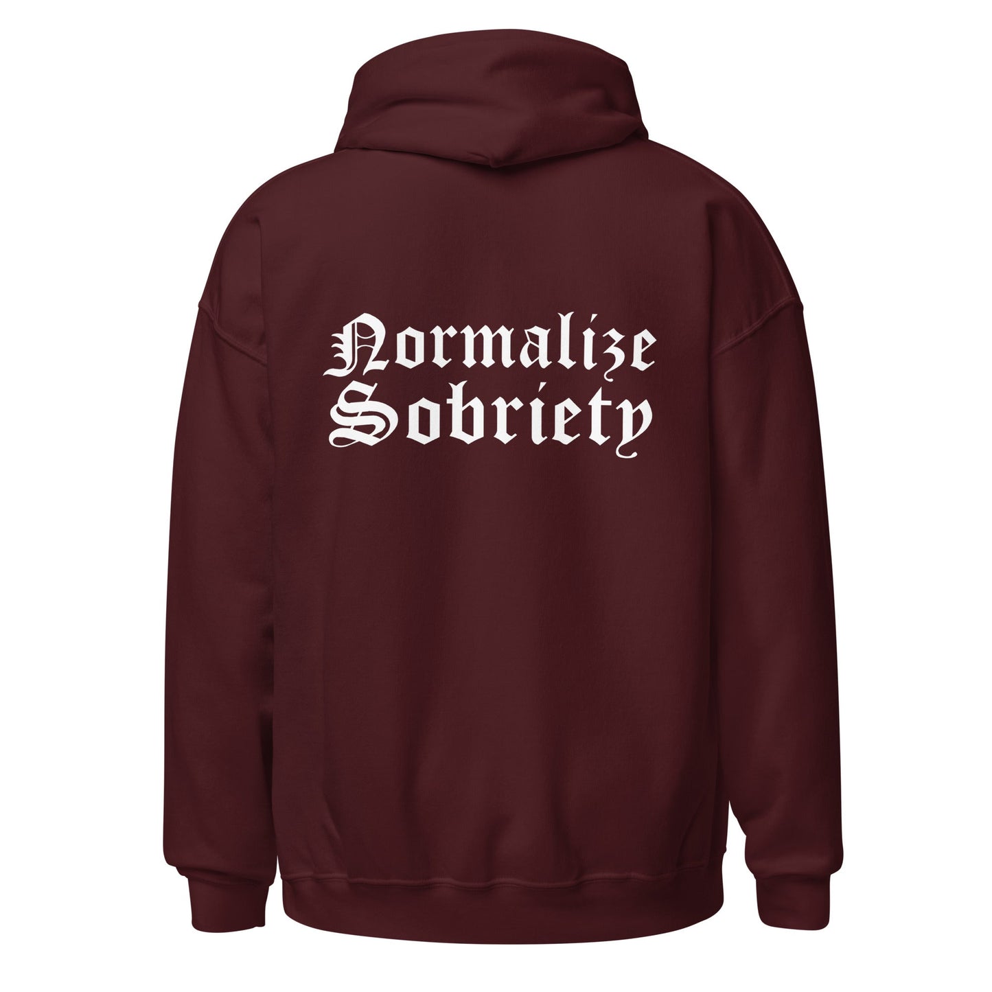 Normalize Sobriety (back print) Hoodie - Soberlands