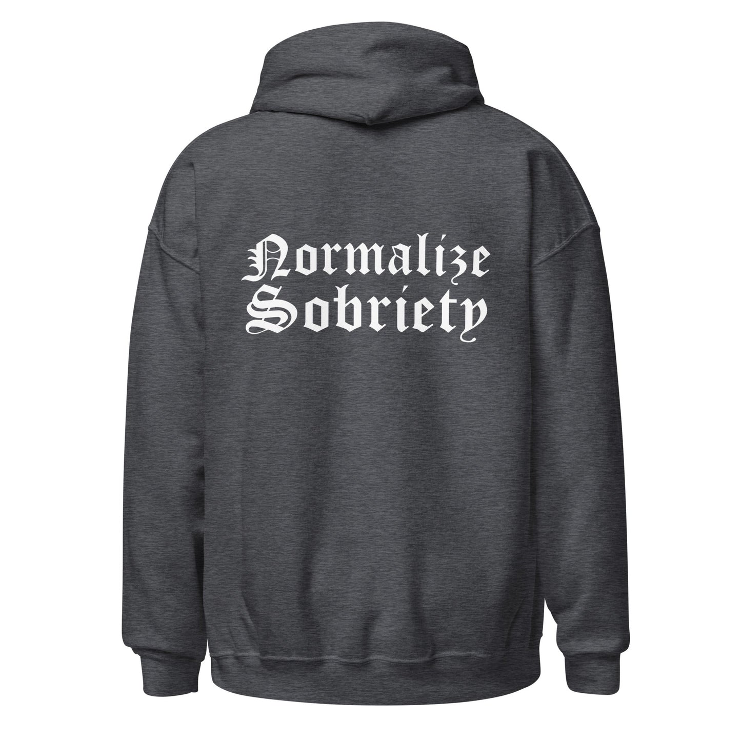 Normalize Sobriety (back print) Hoodie - Soberlands