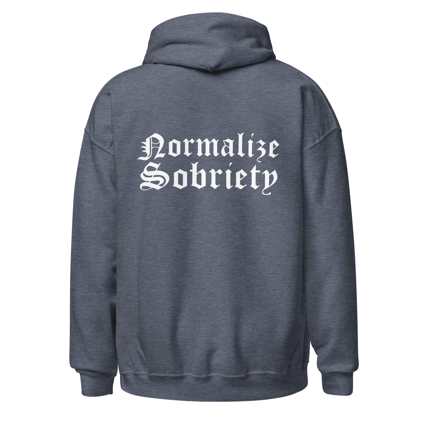 Normalize Sobriety (back print) Hoodie - Soberlands