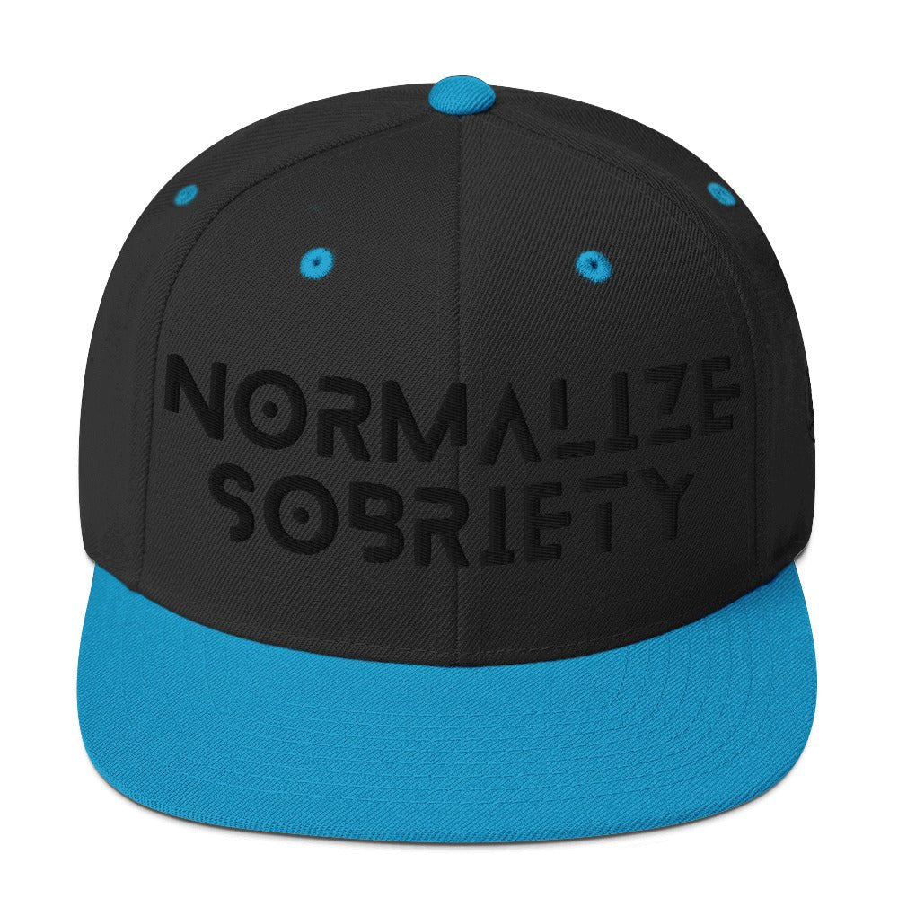 Normalize Sobriety BLACK Snapback - Soberlands