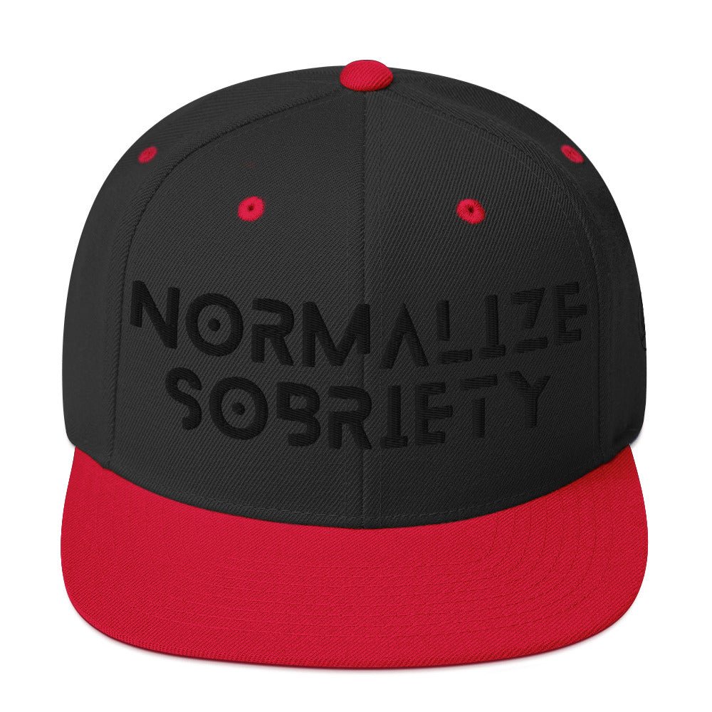 Normalize Sobriety BLACK Snapback - Soberlands