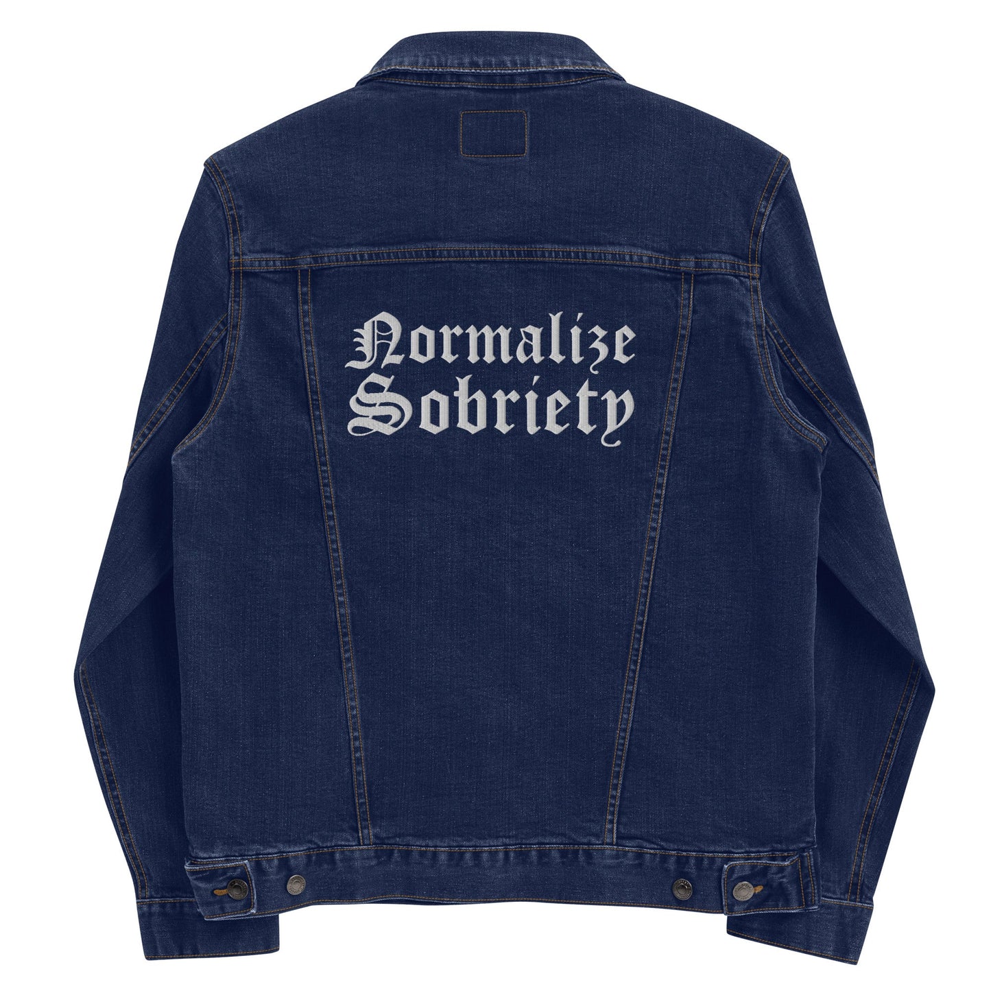 Normalize Sobriety Denim Jacket - Soberlands