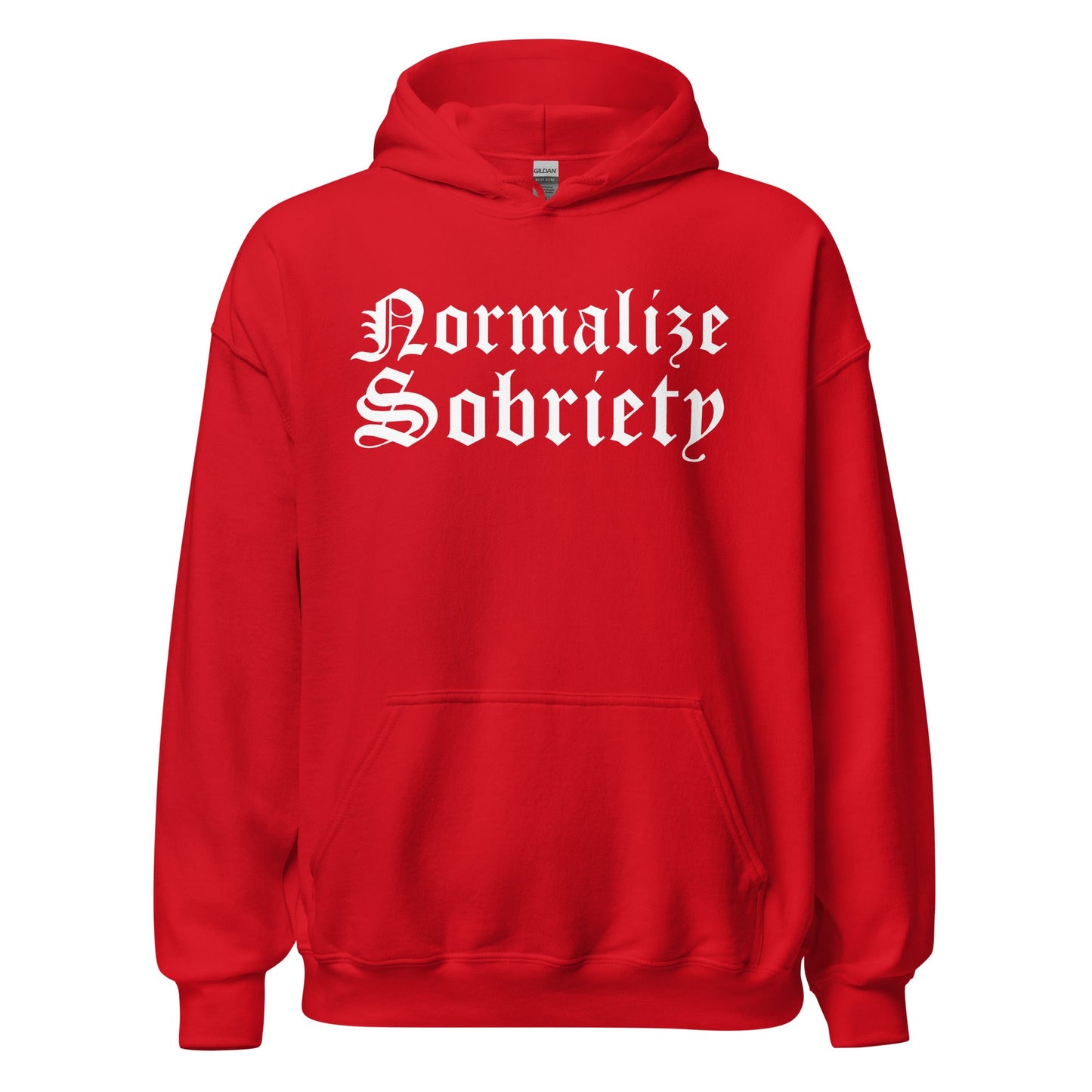 Normalize Sobriety (front print) Hoodie - Soberlands