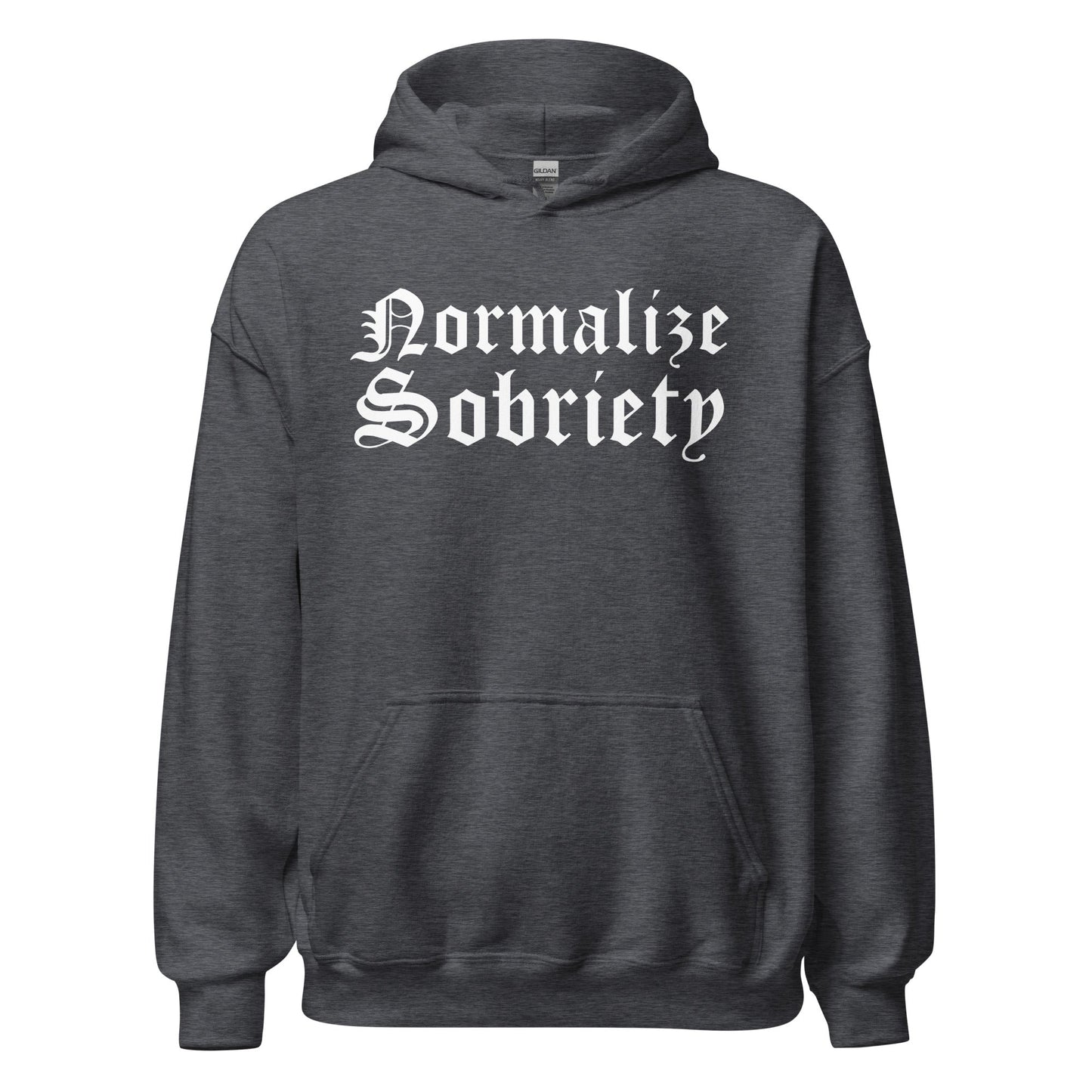 Normalize Sobriety (front print) Hoodie - Soberlands