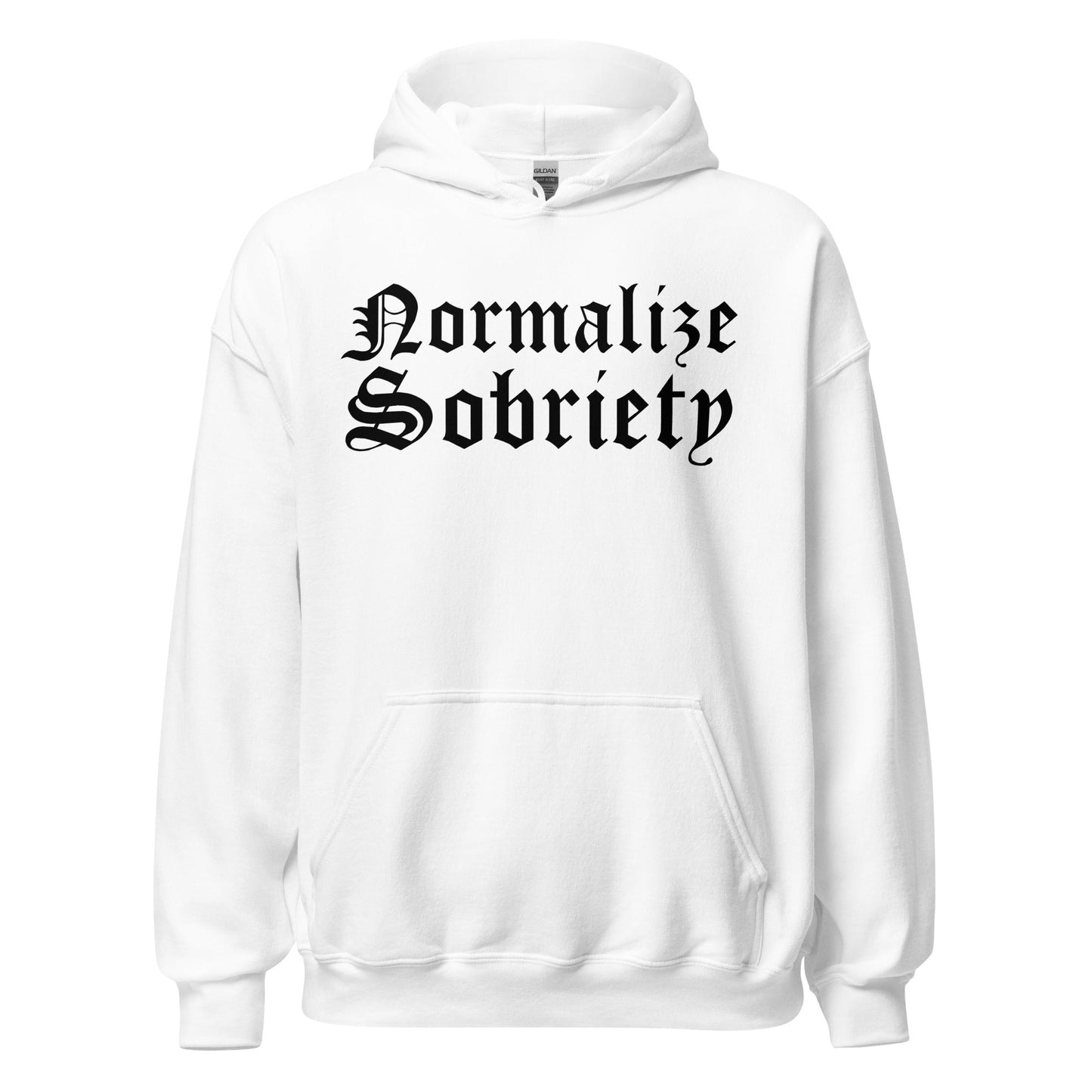 Normalize Sobriety (front print) Hoodie - Soberlands
