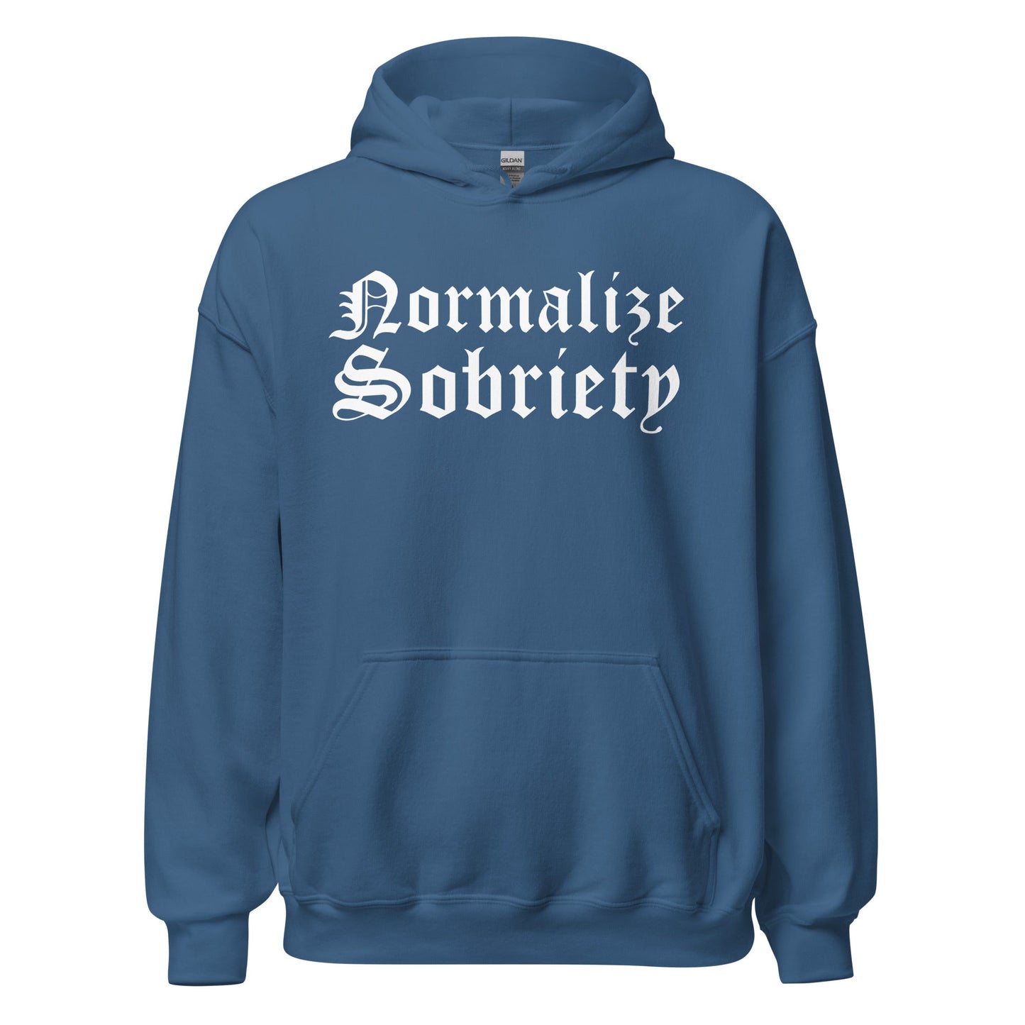 Normalize Sobriety (front print) Hoodie - Soberlands