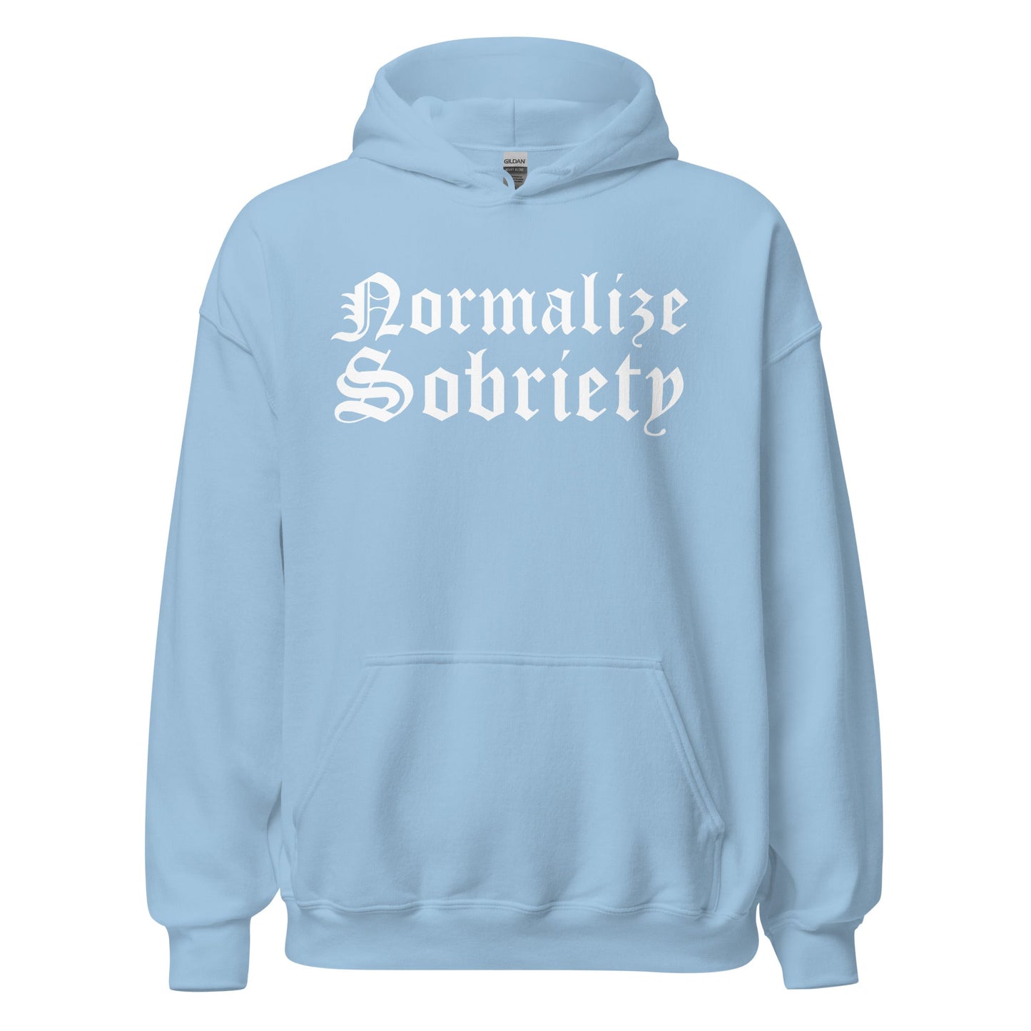 Normalize Sobriety (front print) Hoodie - Soberlands