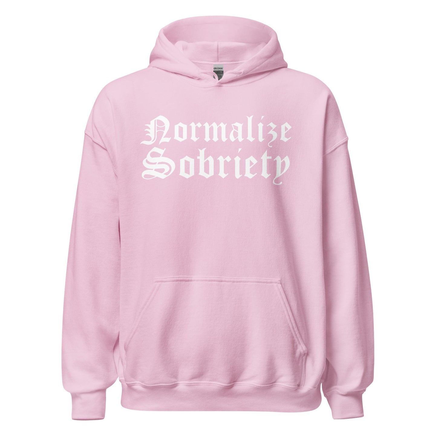Normalize Sobriety (front print) Hoodie - Soberlands