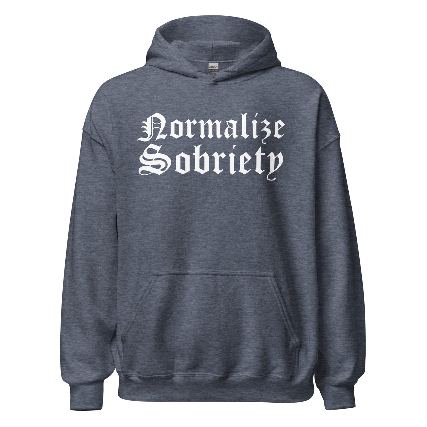 Normalize Sobriety (front print) Hoodie - Soberlands