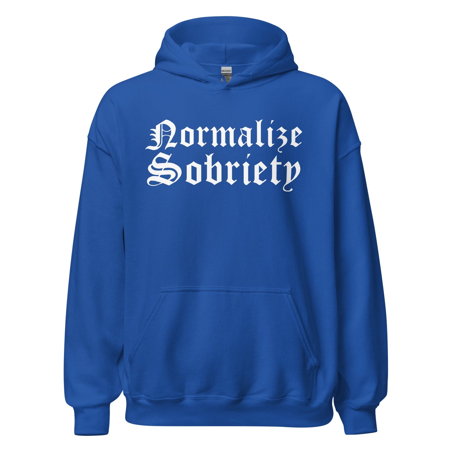 Normalize Sobriety (front print) Hoodie - Soberlands