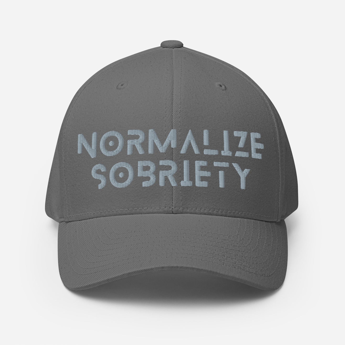 NS Grey Fitted Cap - Soberlands