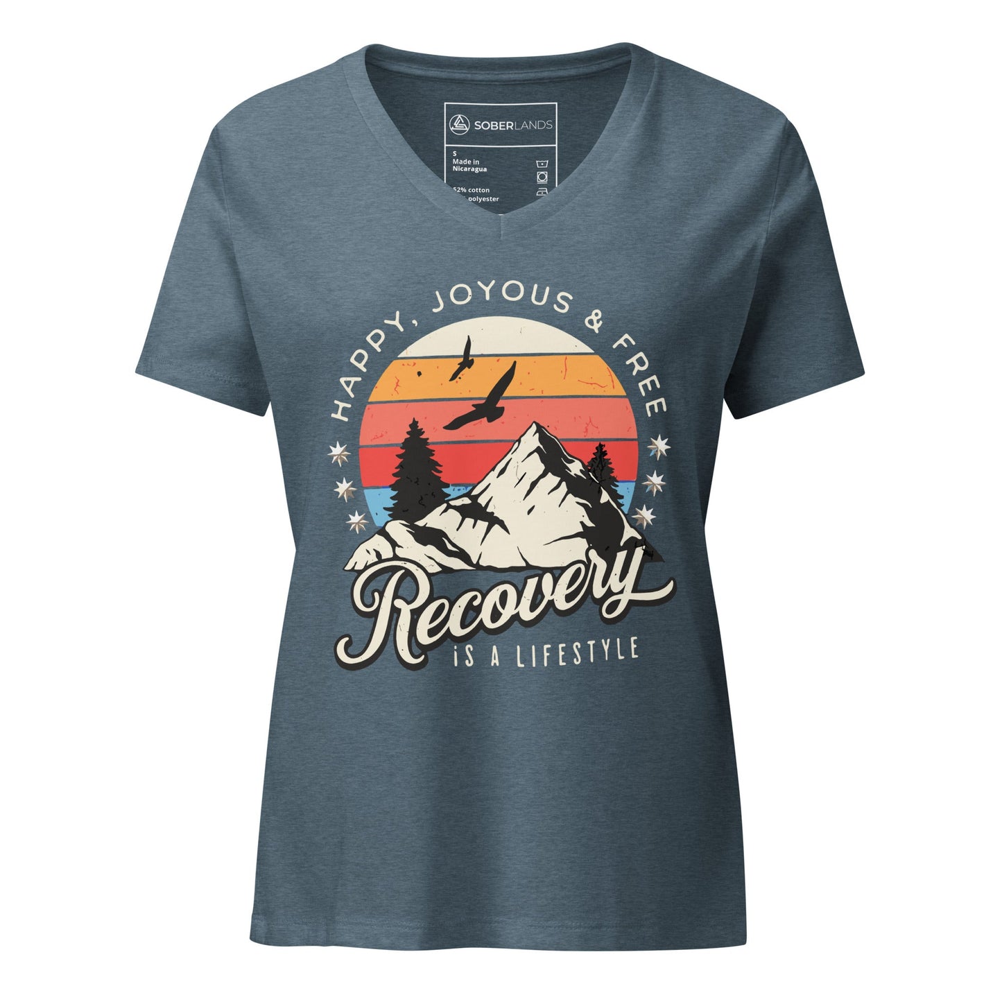 Recovery Women’s V - neck Tee - Soberlands