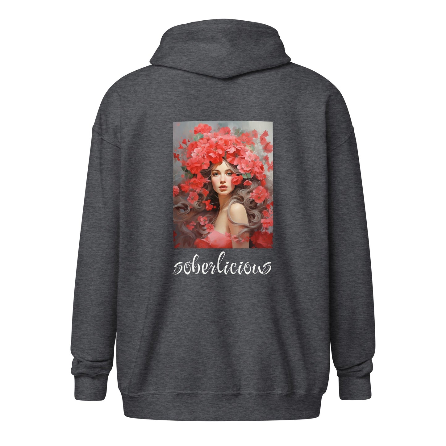 Soberlicious (back print) Zip Hoodie - Soberlands