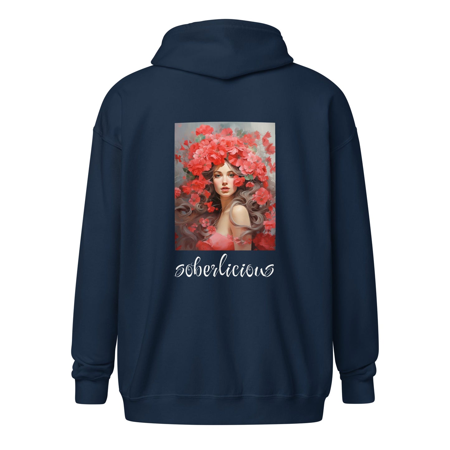 Soberlicious (back print) Zip Hoodie - Soberlands