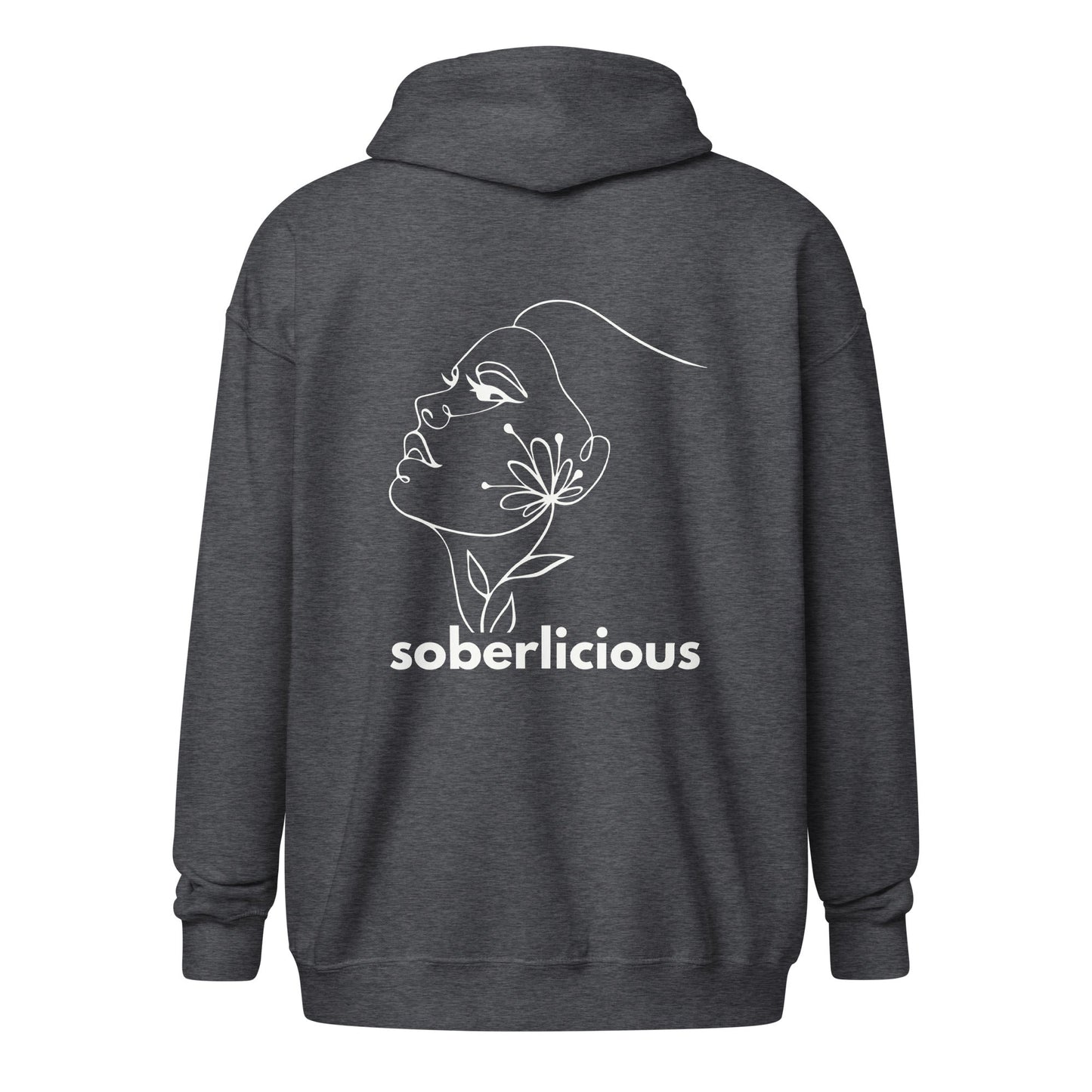 Soberlicious Lines (back print) Zip Hoodie - Soberlands