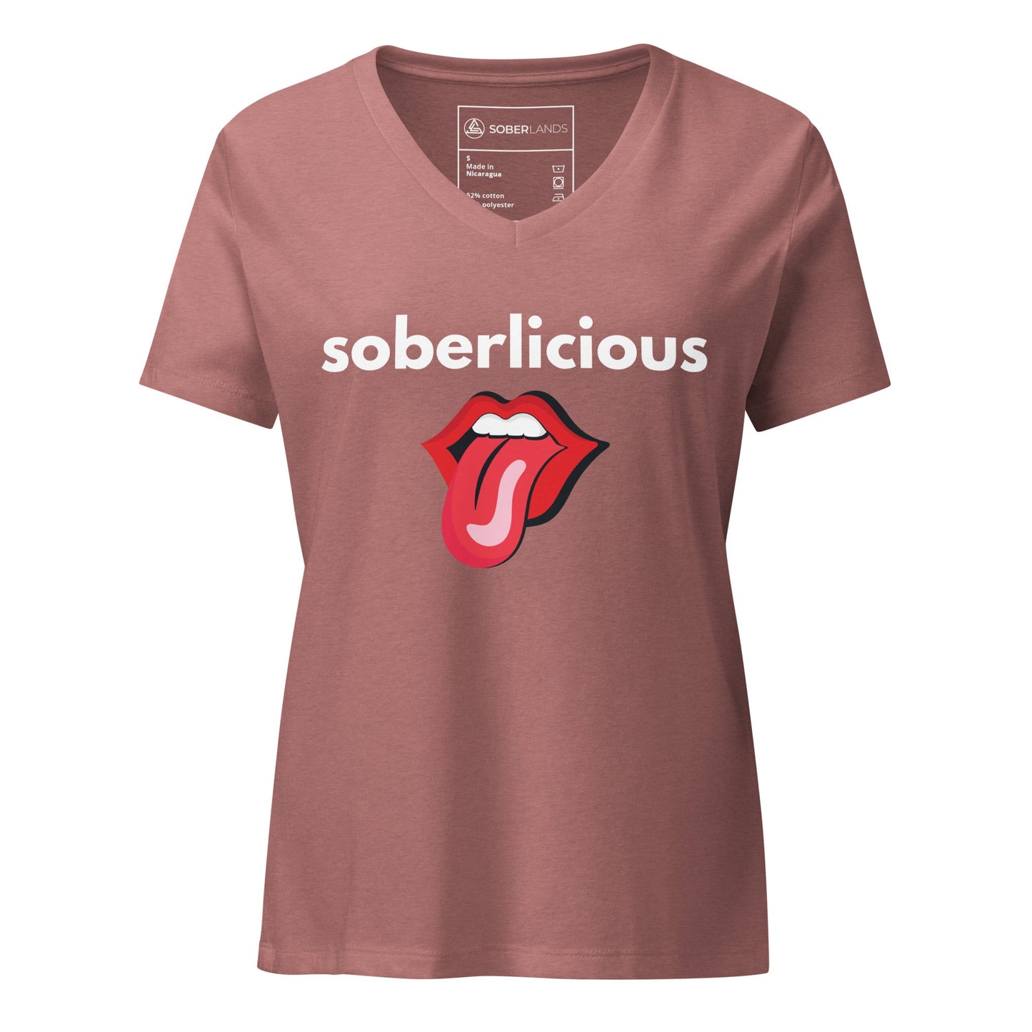 Soberlicious Women’s V - neck Tee - Soberlands