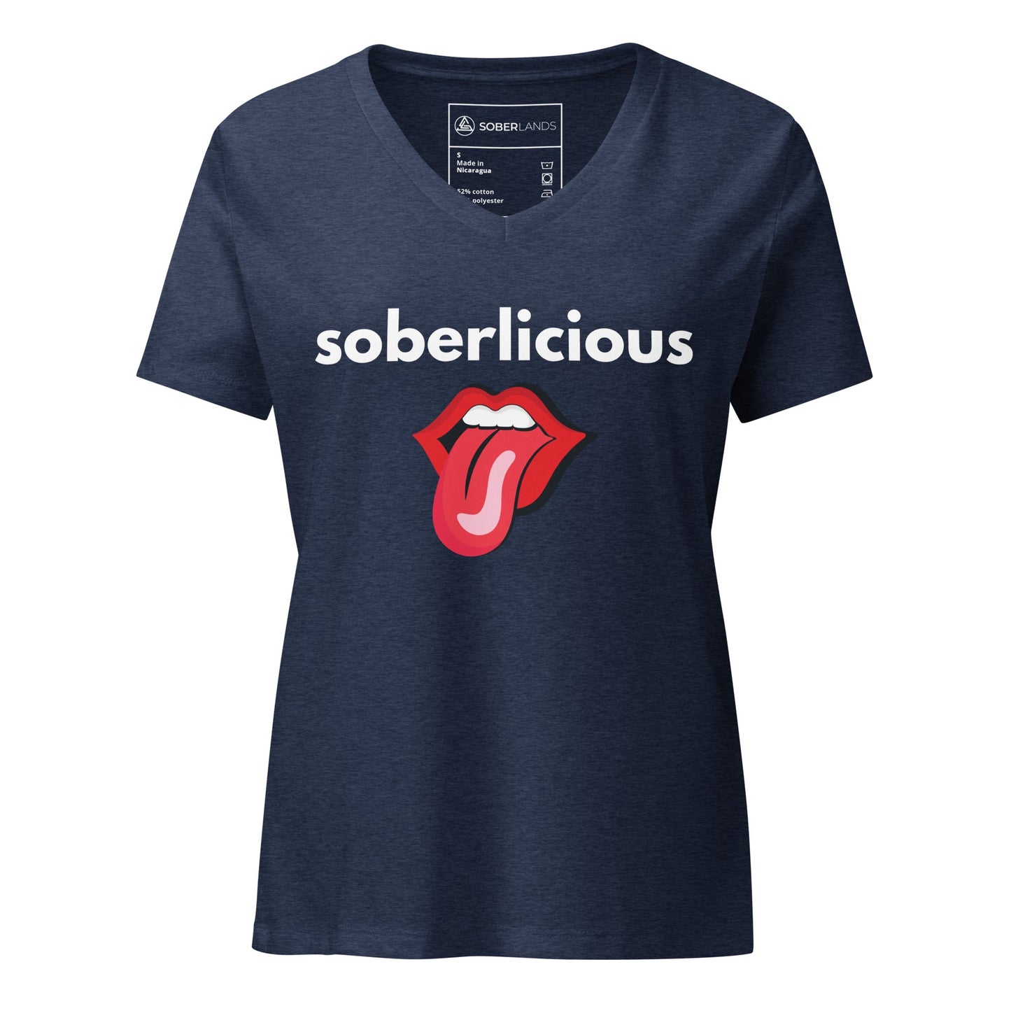 Soberlicious Women’s V - neck Tee - Soberlands