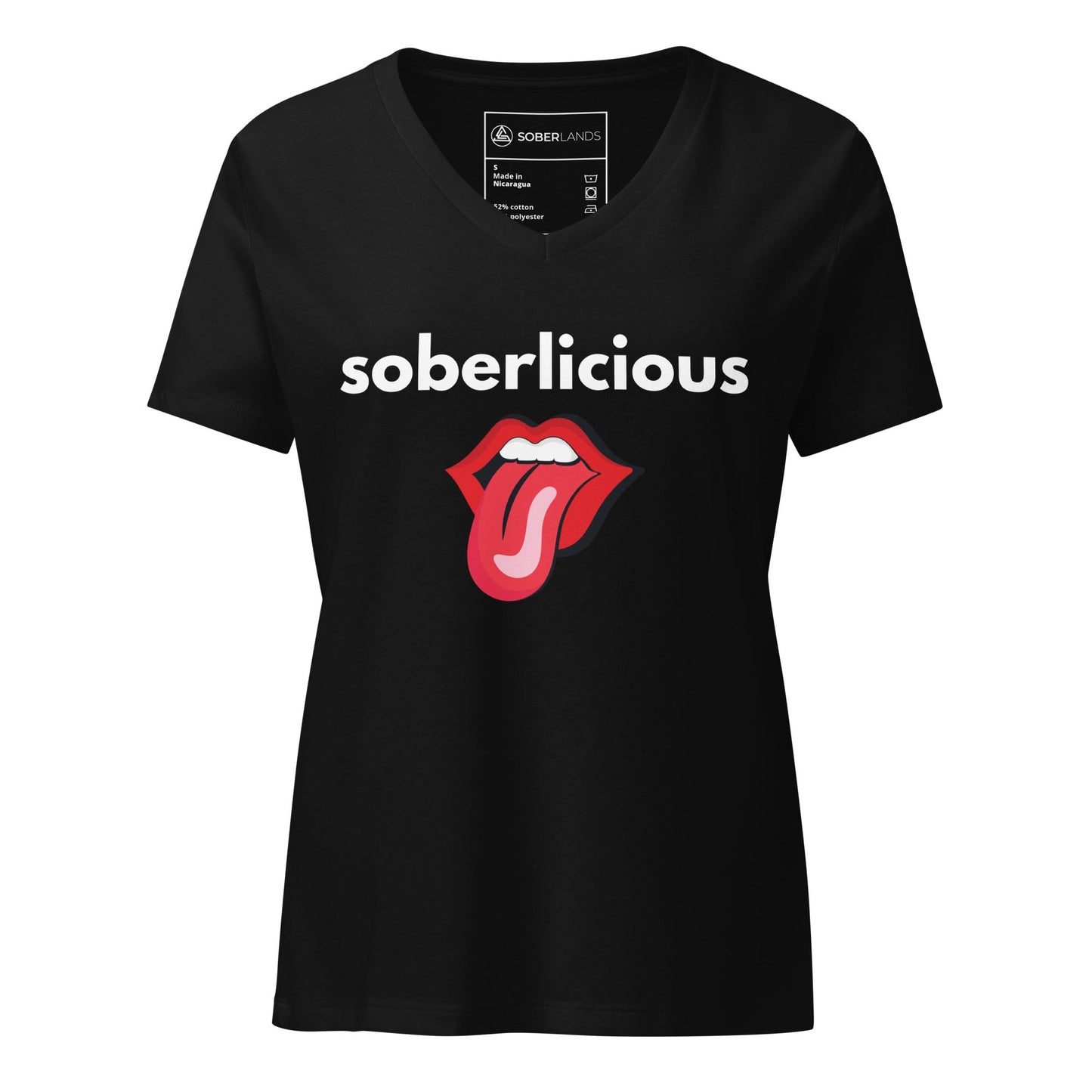 Soberlicious Women’s V - neck Tee - Soberlands