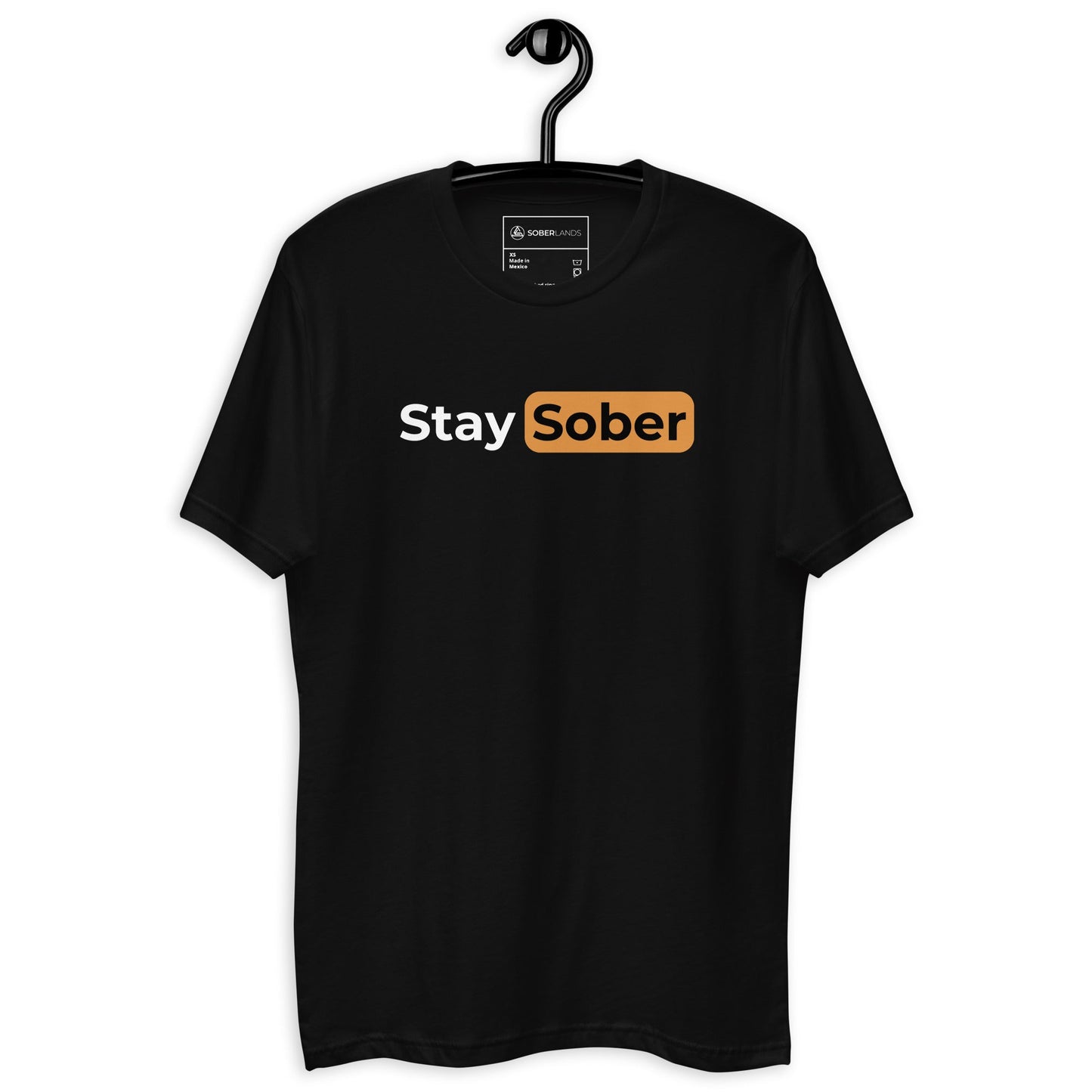 Stay Sober Men's Fitted Tee - Soberlands