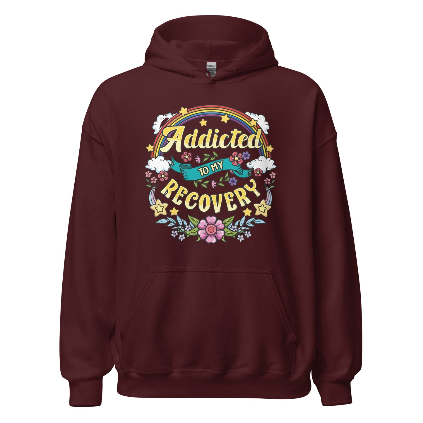 Addicted To My Recovery Hoodie - Soberlands