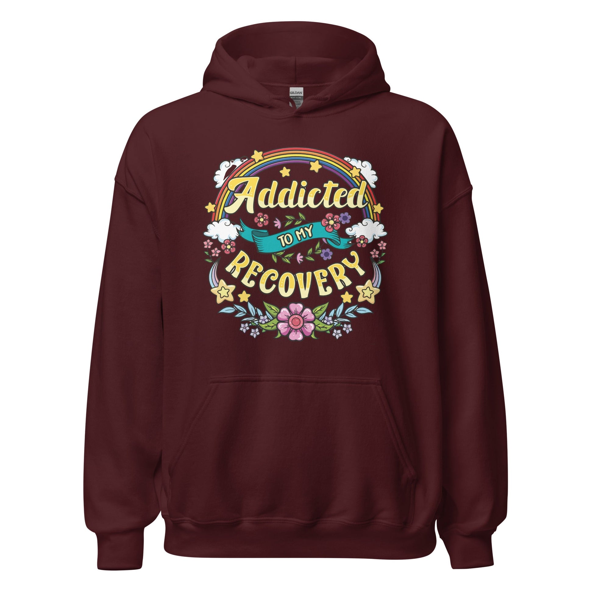 Addicted To My Recovery Hoodie - Soberlands