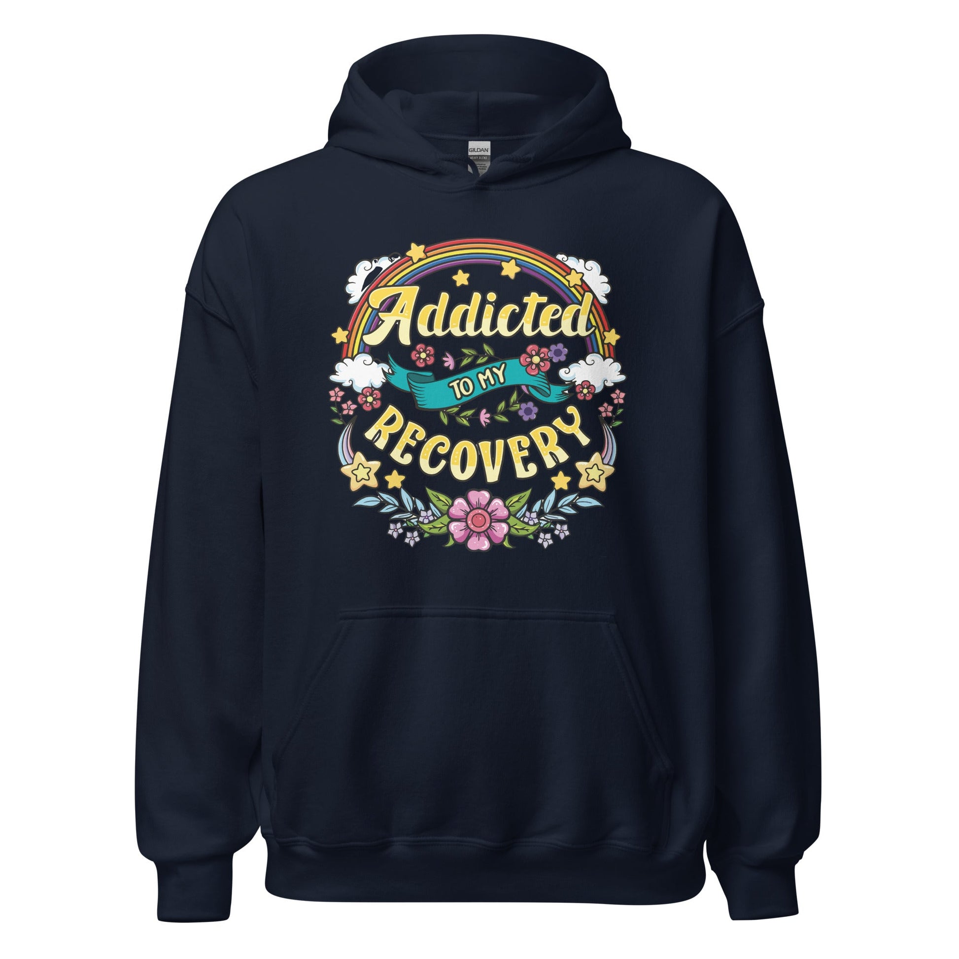 Addicted To My Recovery Hoodie - Soberlands