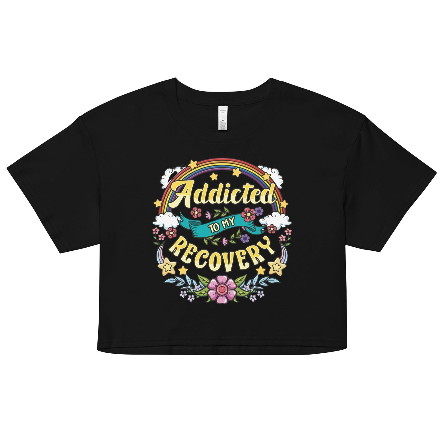 Addicted To My Recovery Women’s Crop Top - Soberlands