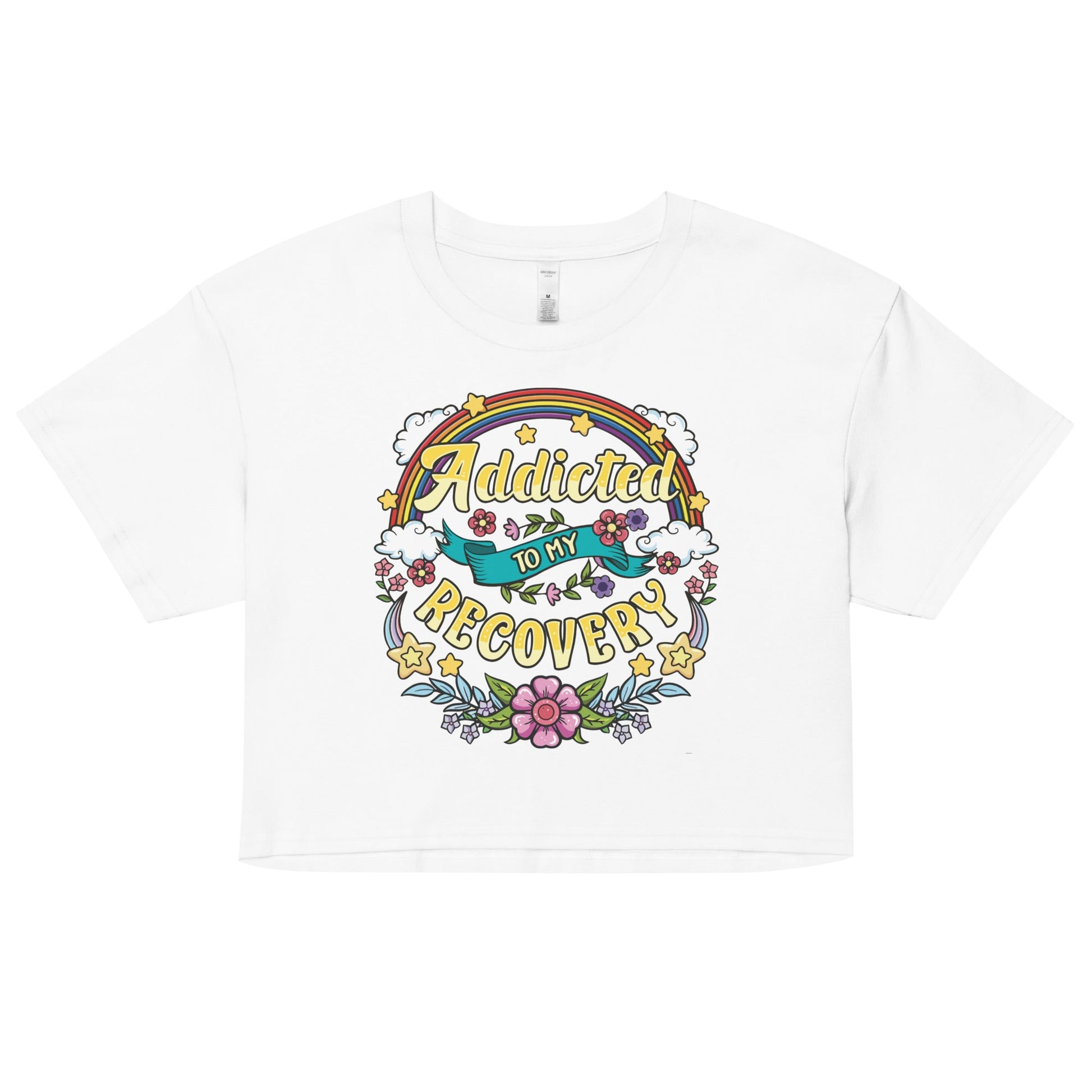 Addicted To My Recovery Women’s Crop Top - Soberlands