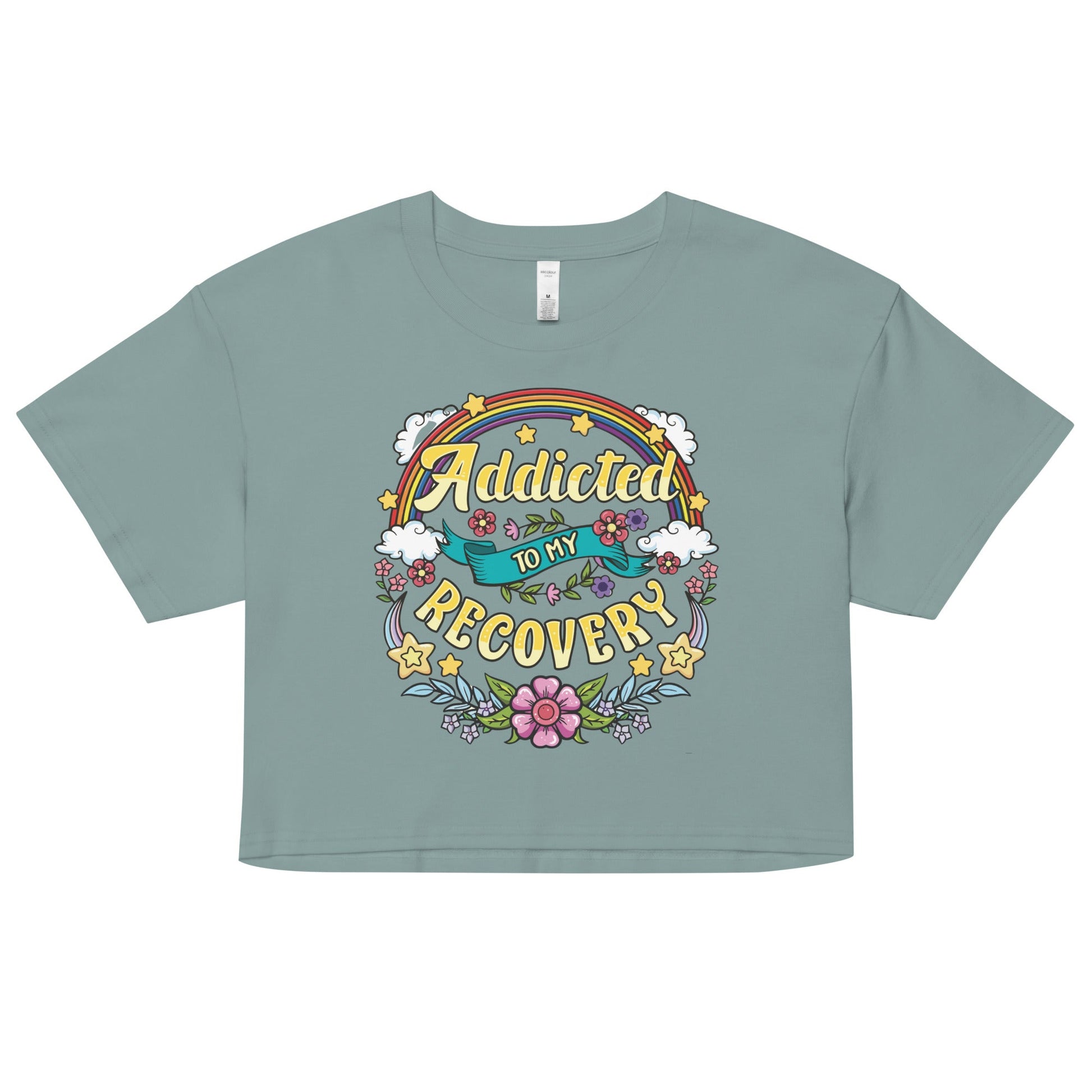 Addicted To My Recovery Women’s Crop Top - Soberlands