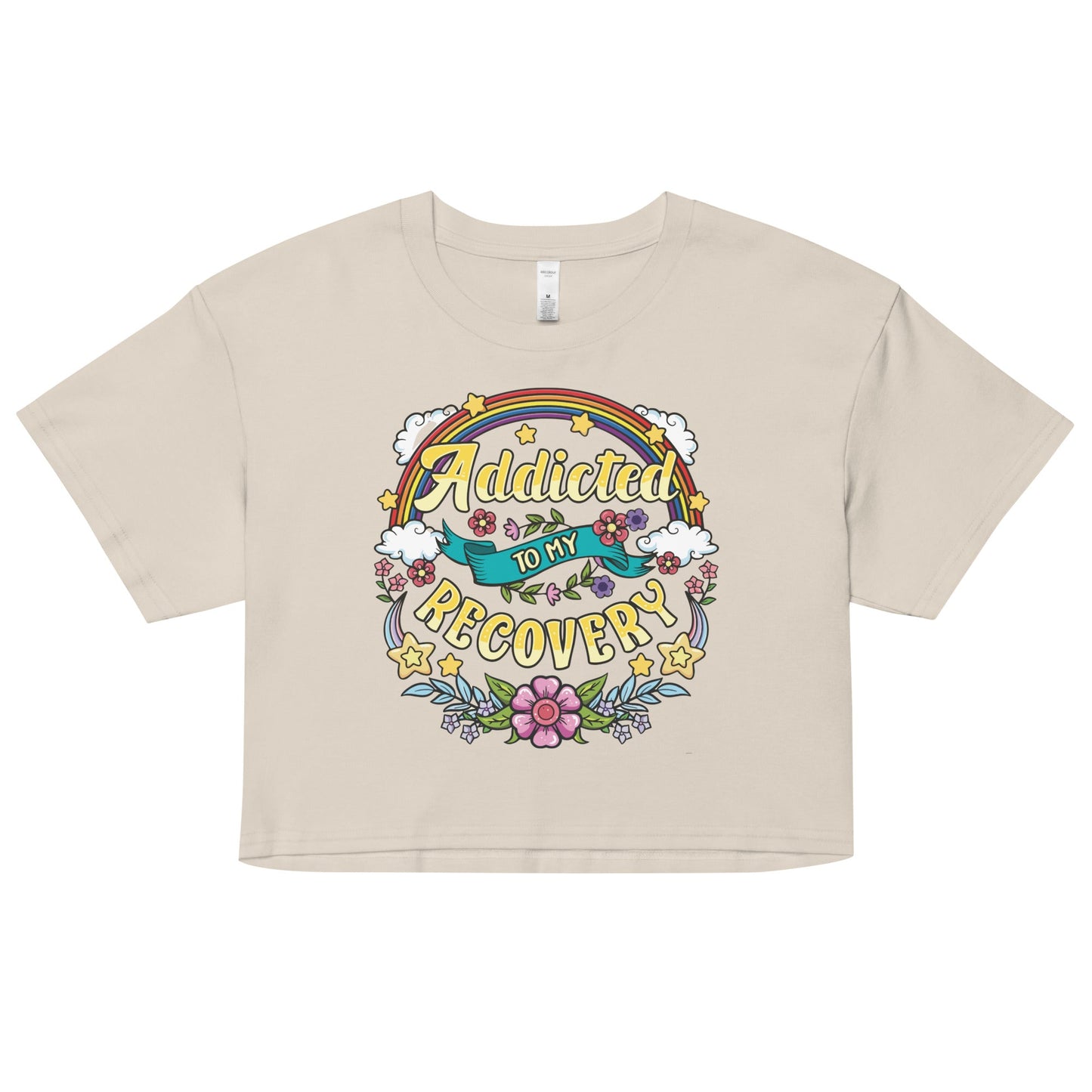 Addicted To My Recovery Women’s Crop Top - Soberlands