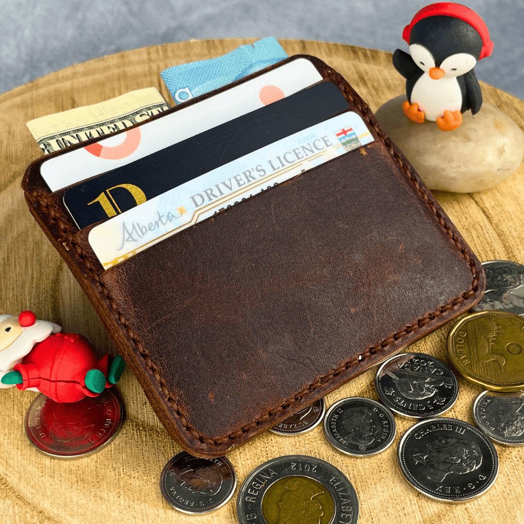 Handmade Leather Wallet (Brown) - Soberlands