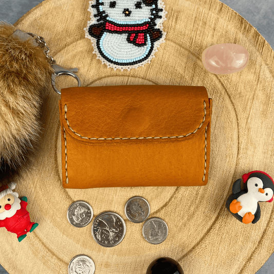 Handmade Leather Wallet (Sandstone) - Soberlands