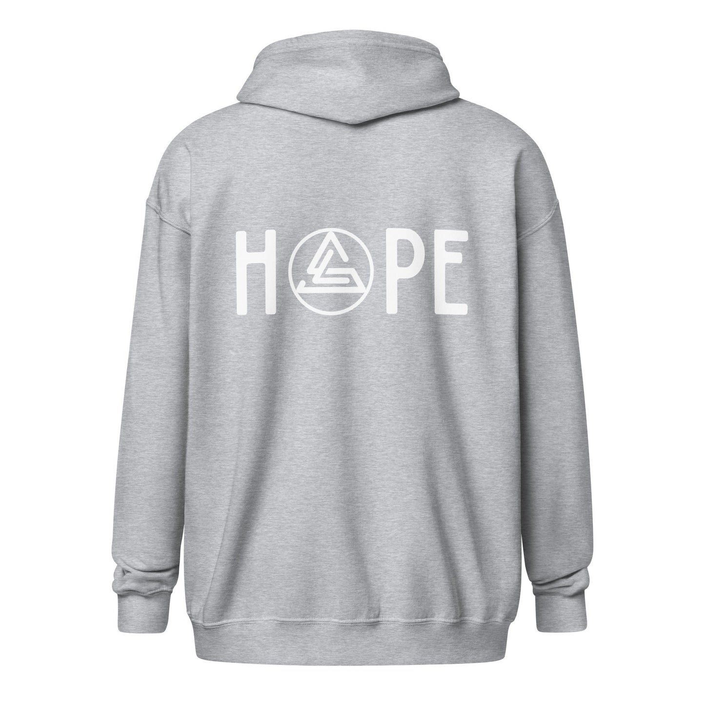 HOPE (back print) Zip Hoodie - Soberlands