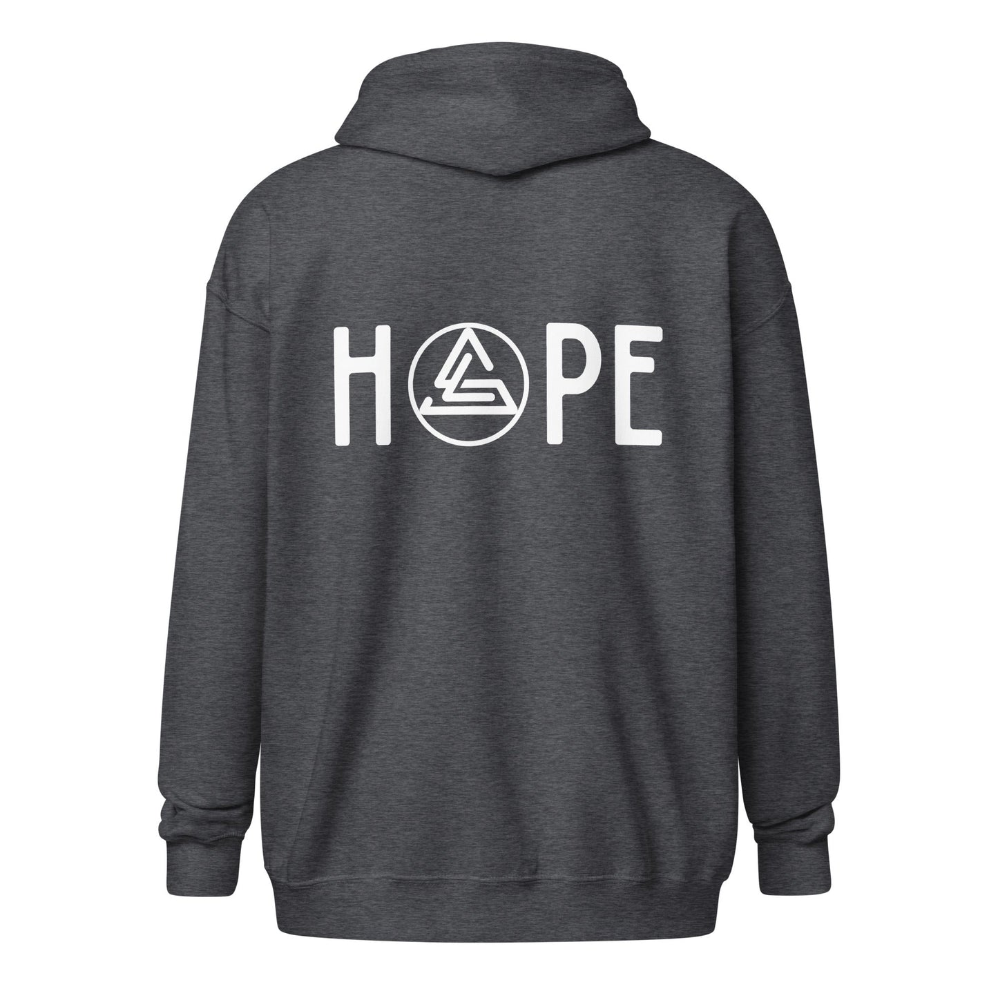 HOPE (back print) Zip Hoodie - Soberlands