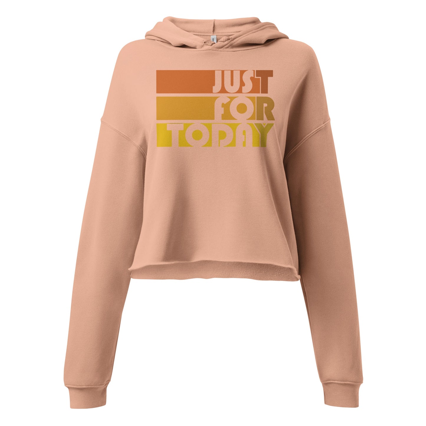 Just For Today Crop Hoodie - Soberlands