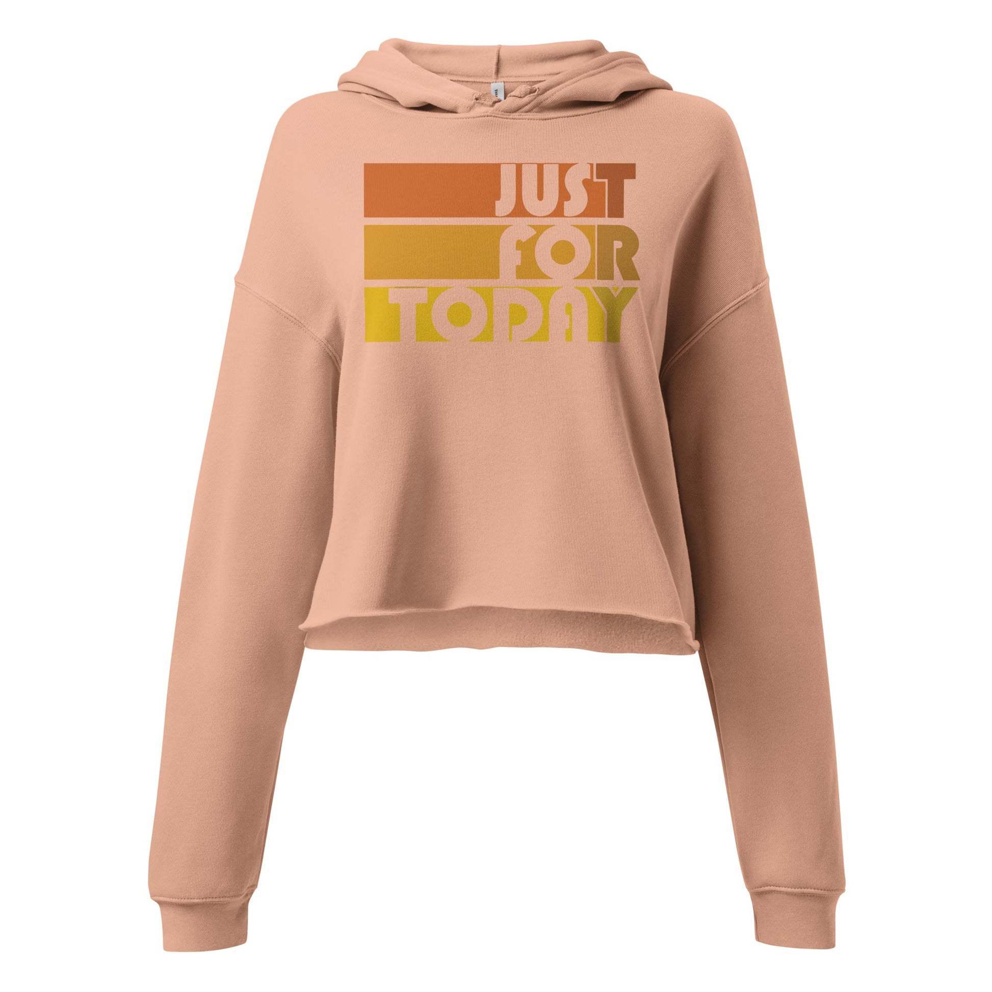 Just For Today Crop Hoodie - Soberlands