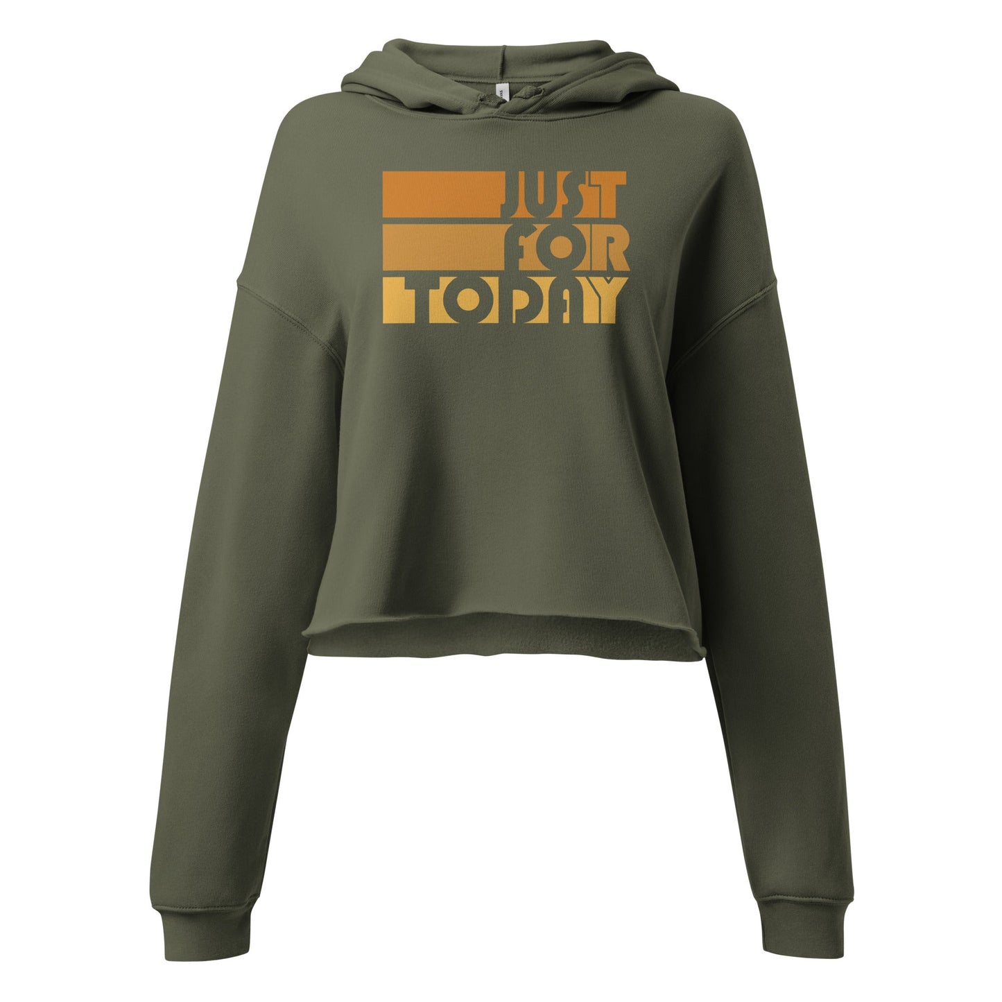 Just For Today Crop Hoodie - Soberlands