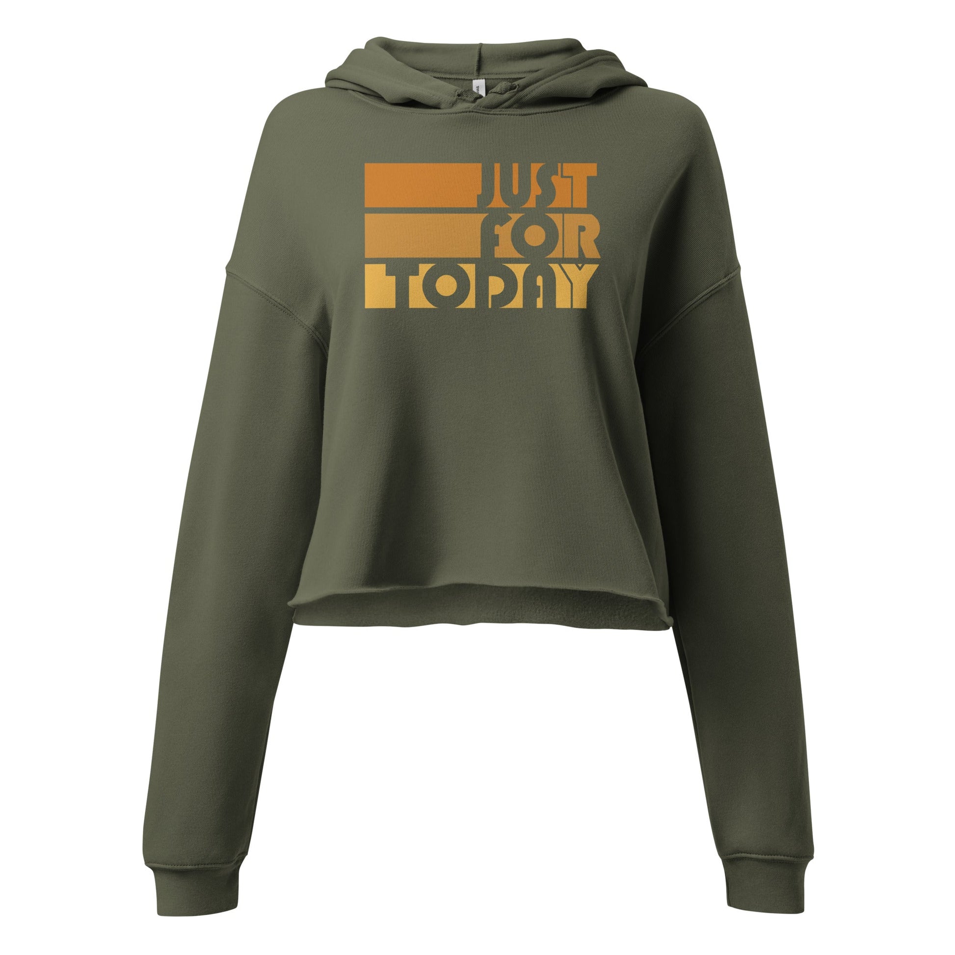 Just For Today Crop Hoodie - Soberlands