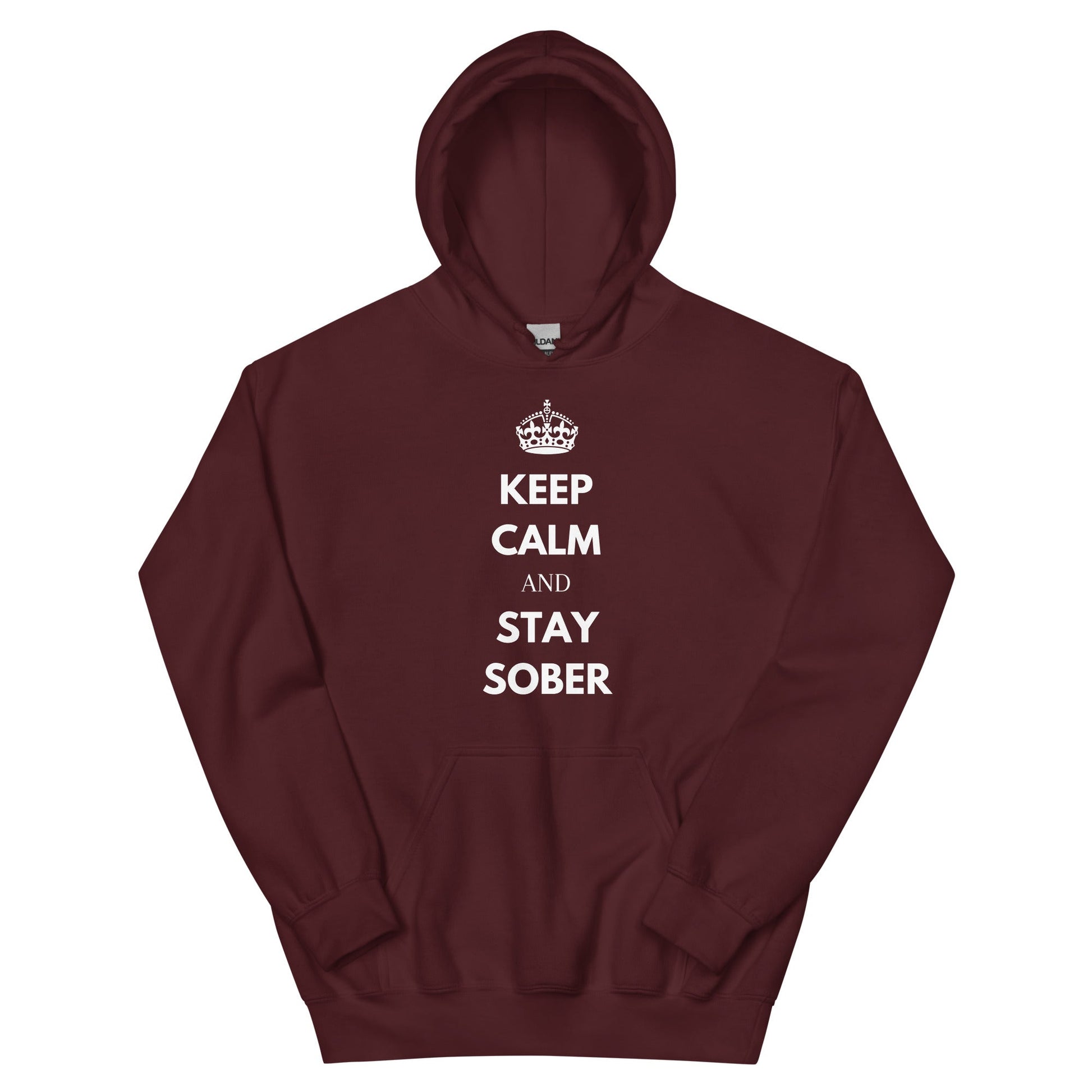 Keep Calm & Stay Sober Hoodie - Soberlands