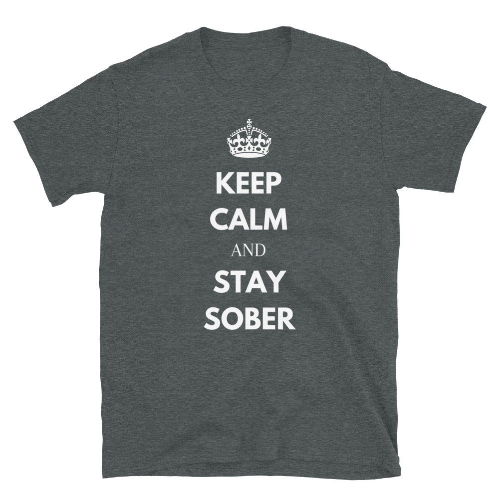 Keep Calm & Stay Sober Tee - Soberlands