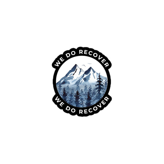 We Do Recover MS White Stickers