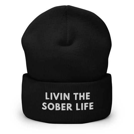 Livin The Sober Life Beanie - Soberlands