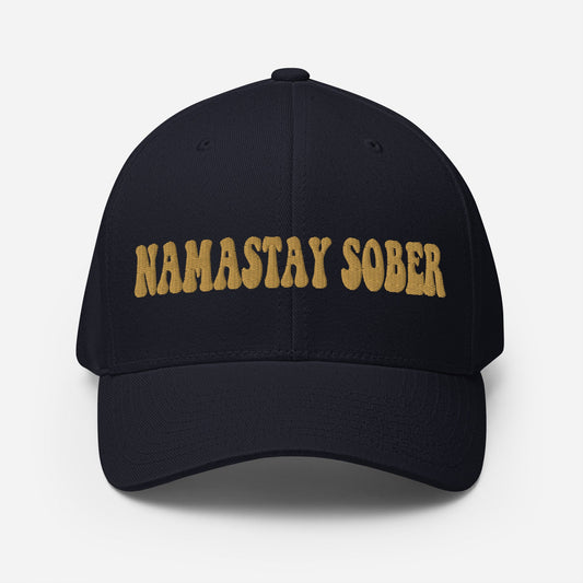 Namastay Sober Fitted Cap - Soberlands