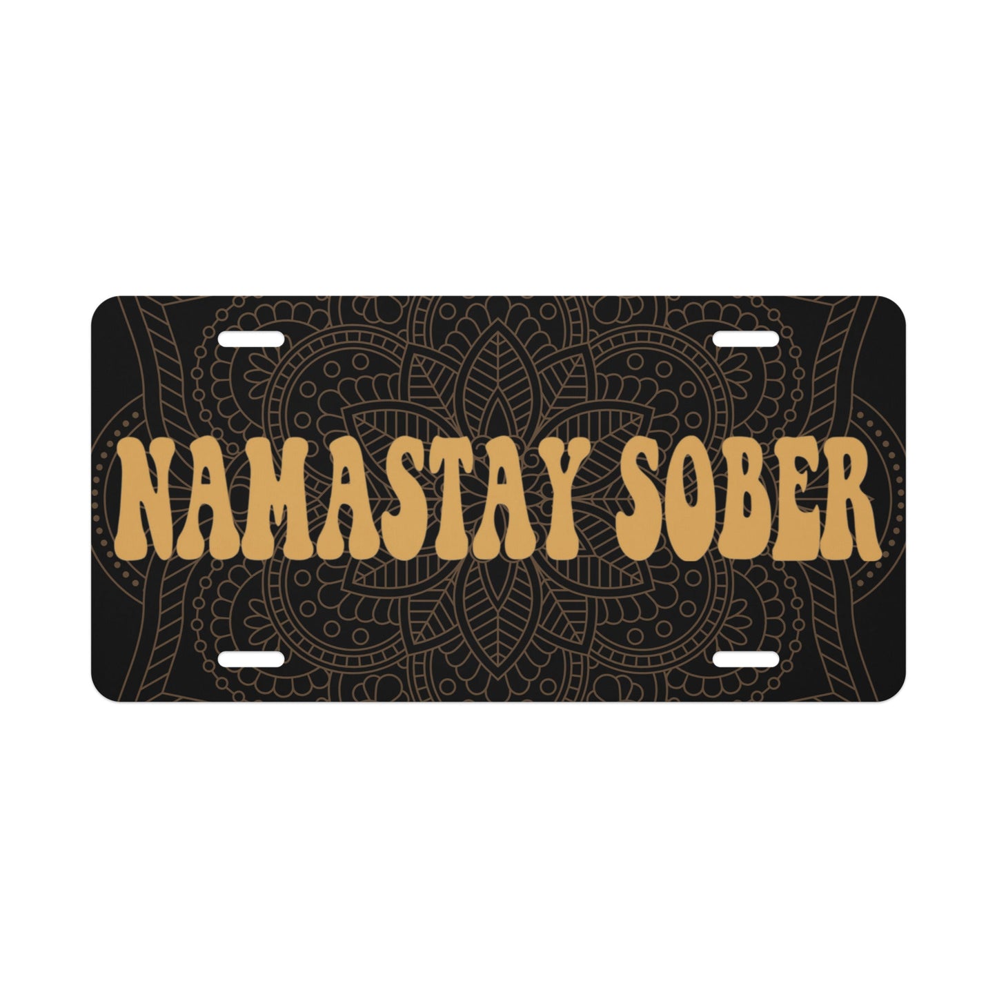 Namastay Sober License Plate - Soberlands