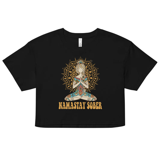 Namastay Sober Women’s Crop Top - Soberlands