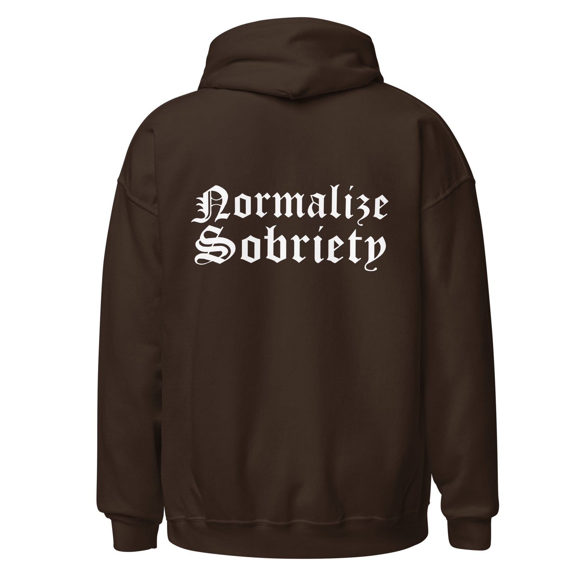 Normalize Sobriety (back print) Hoodie - Soberlands