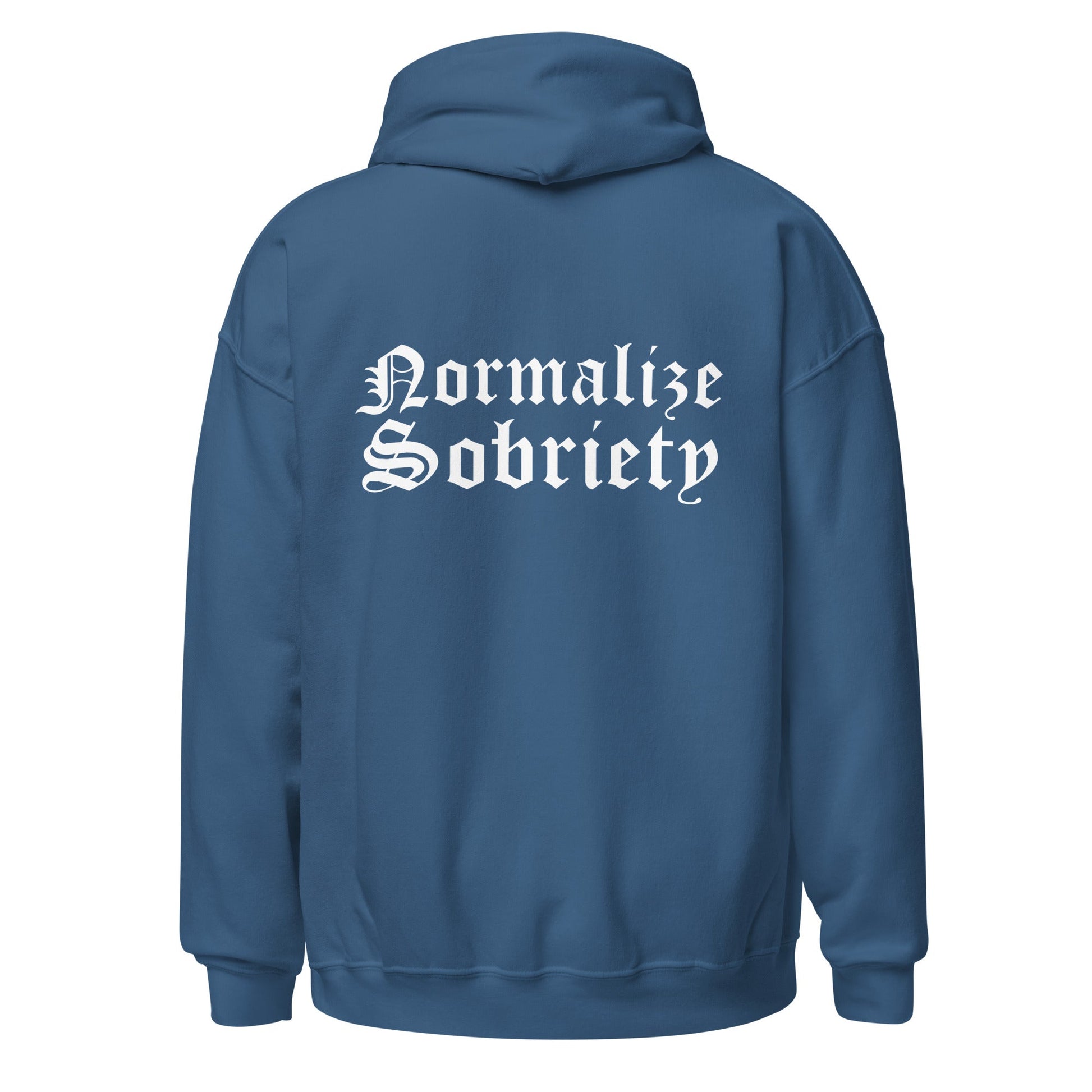 Normalize Sobriety (back print) Hoodie - Soberlands